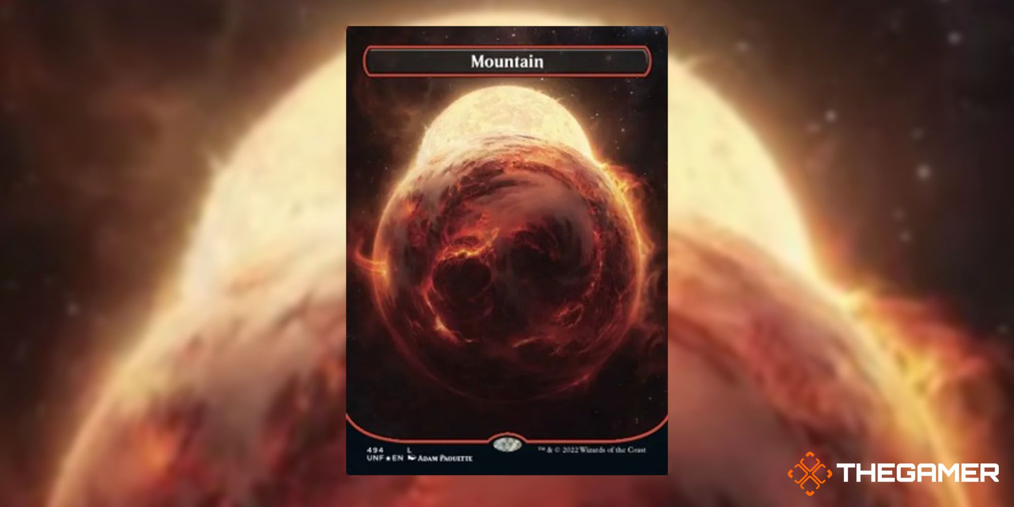 Mountain MTG Unfinity Planet by Adam Paquette
