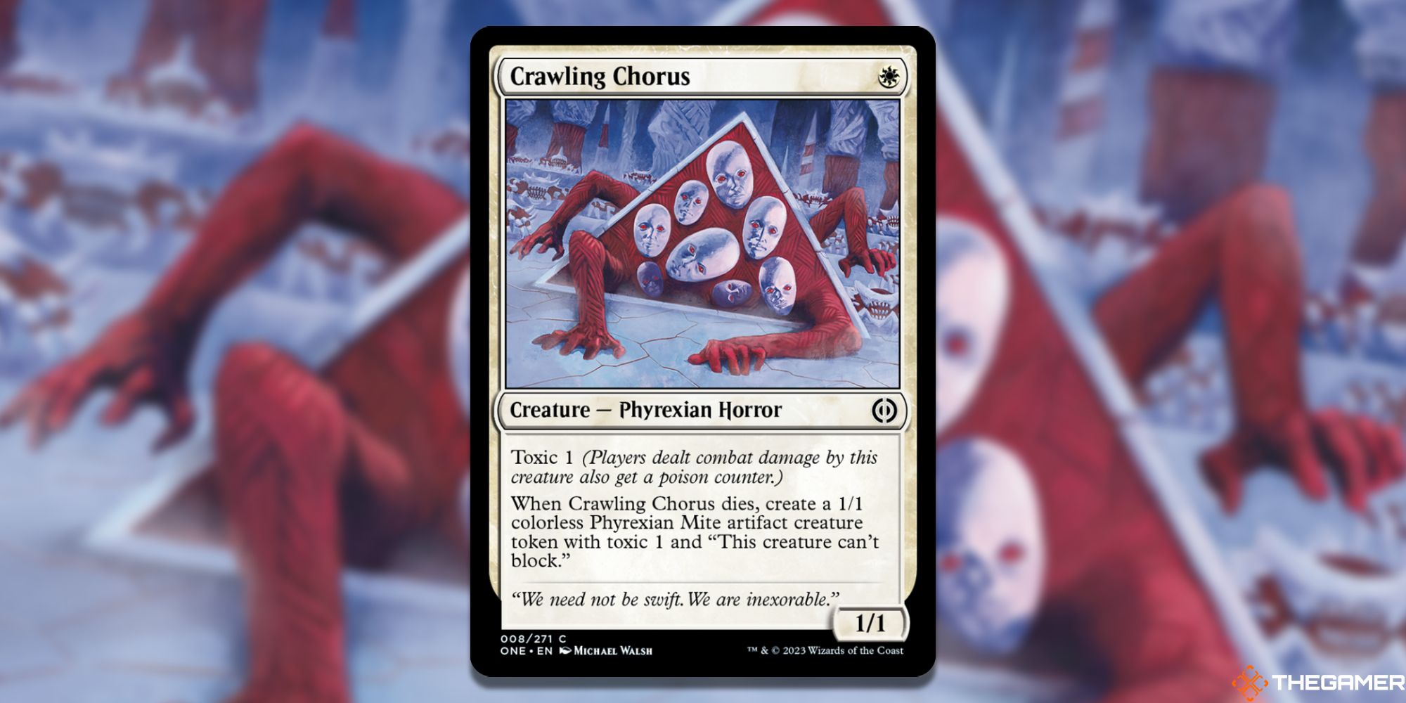 Image of the Crawling Chorus card in Magic: The Gathering, with art by Michael Walsh