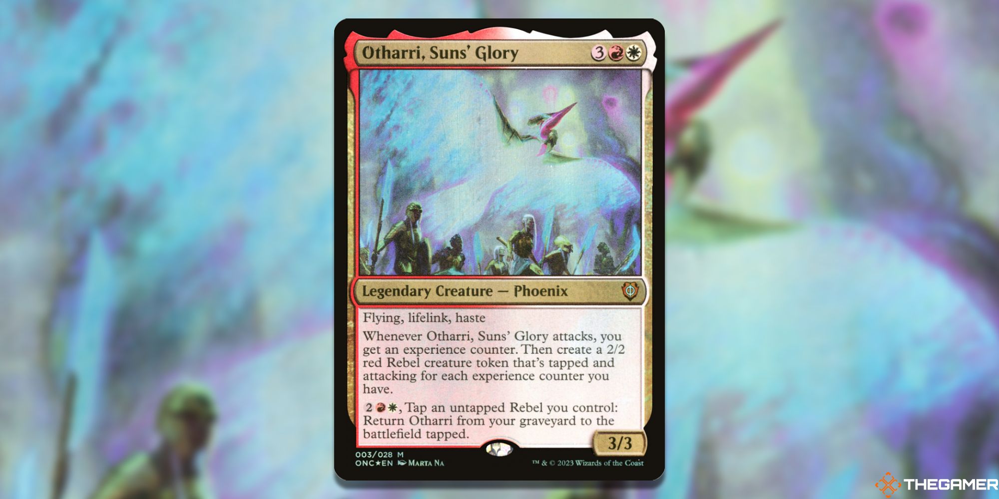 Image of the Otharri Suns Glory card in Magic: The Gathering, with art by Marta Na