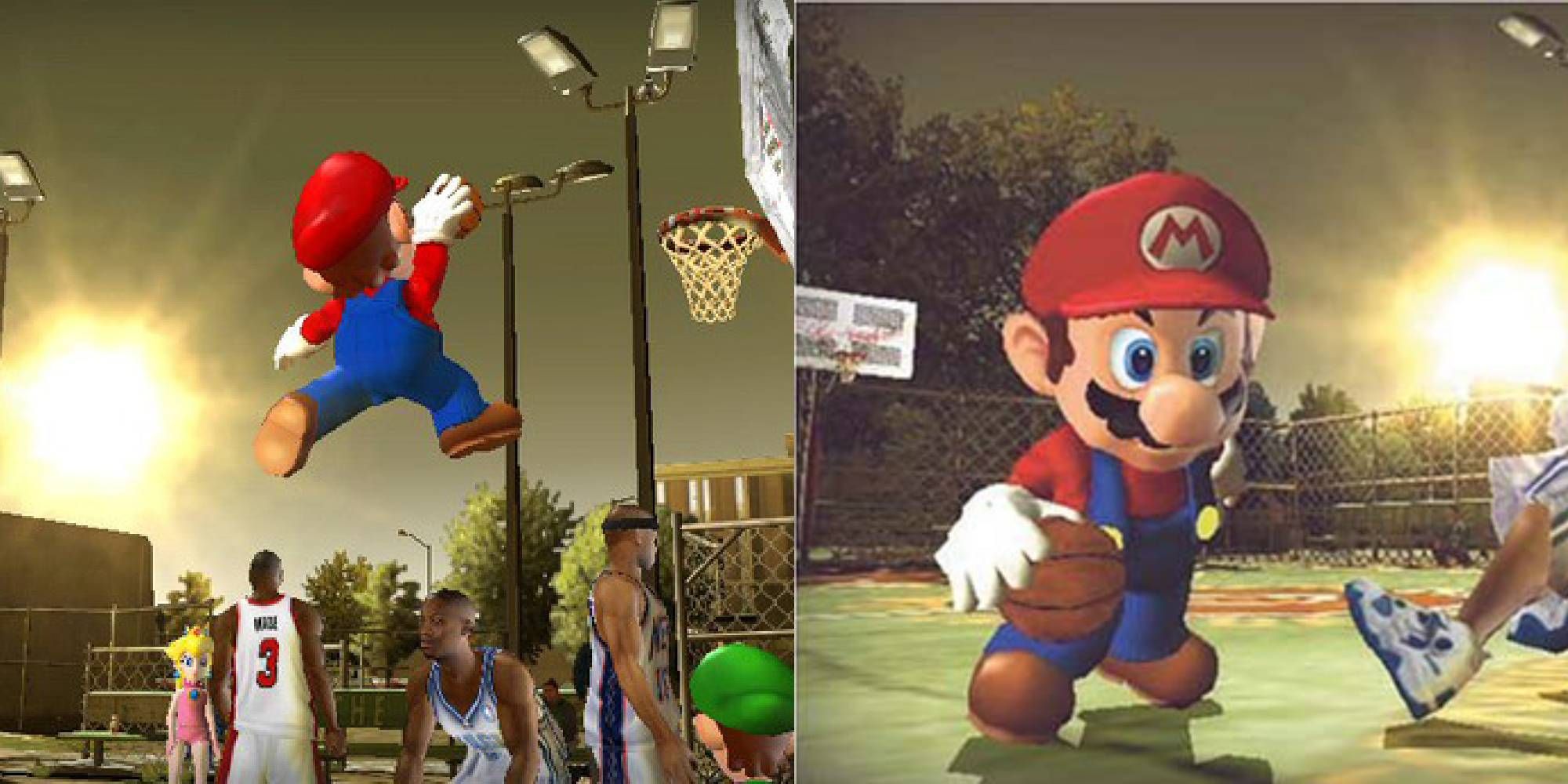 NBA Street on the GameCube - Mario Styling on his opponents