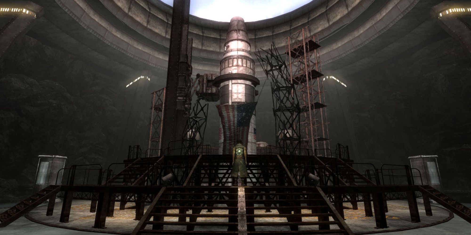 New Vegas lonesome road united states missil silo with nuke ready to launch