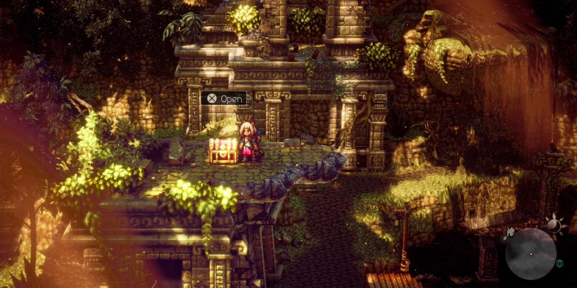 Octopath Traveler  2 - A Chest on the Path to the Tombs of the Wardenbeasts
