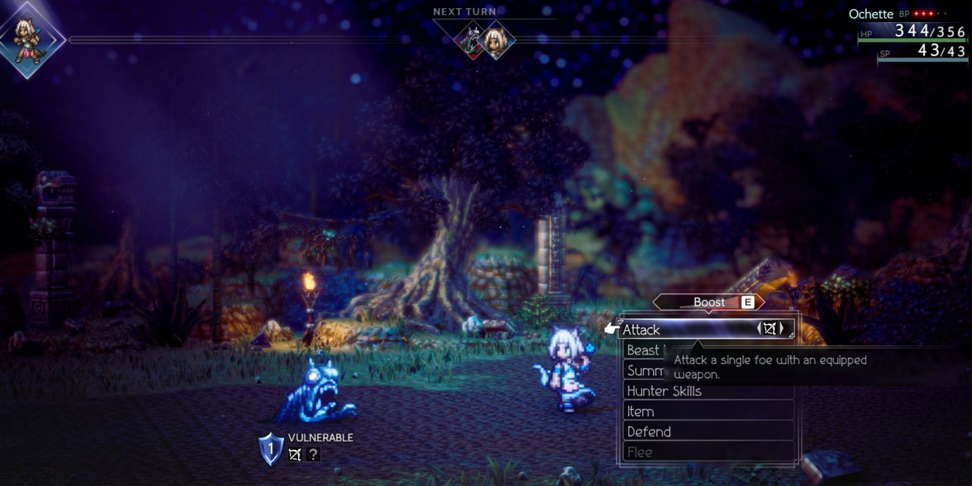 Octopath Traveler  2 - A Mysterious Fledgling Battle