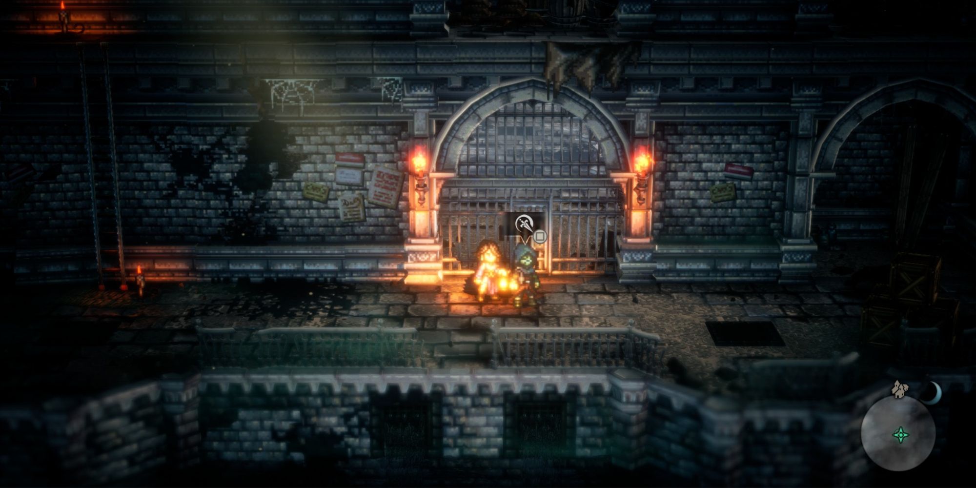 Octopath Traveler 2 - Ambushing a pursuer guard