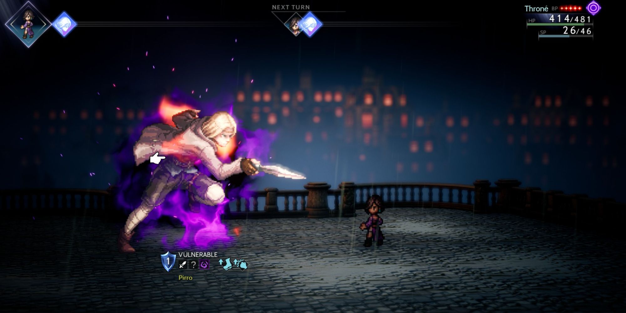 Octopath Traveler 2 - Pirro Boss Fight with Pirro Aura