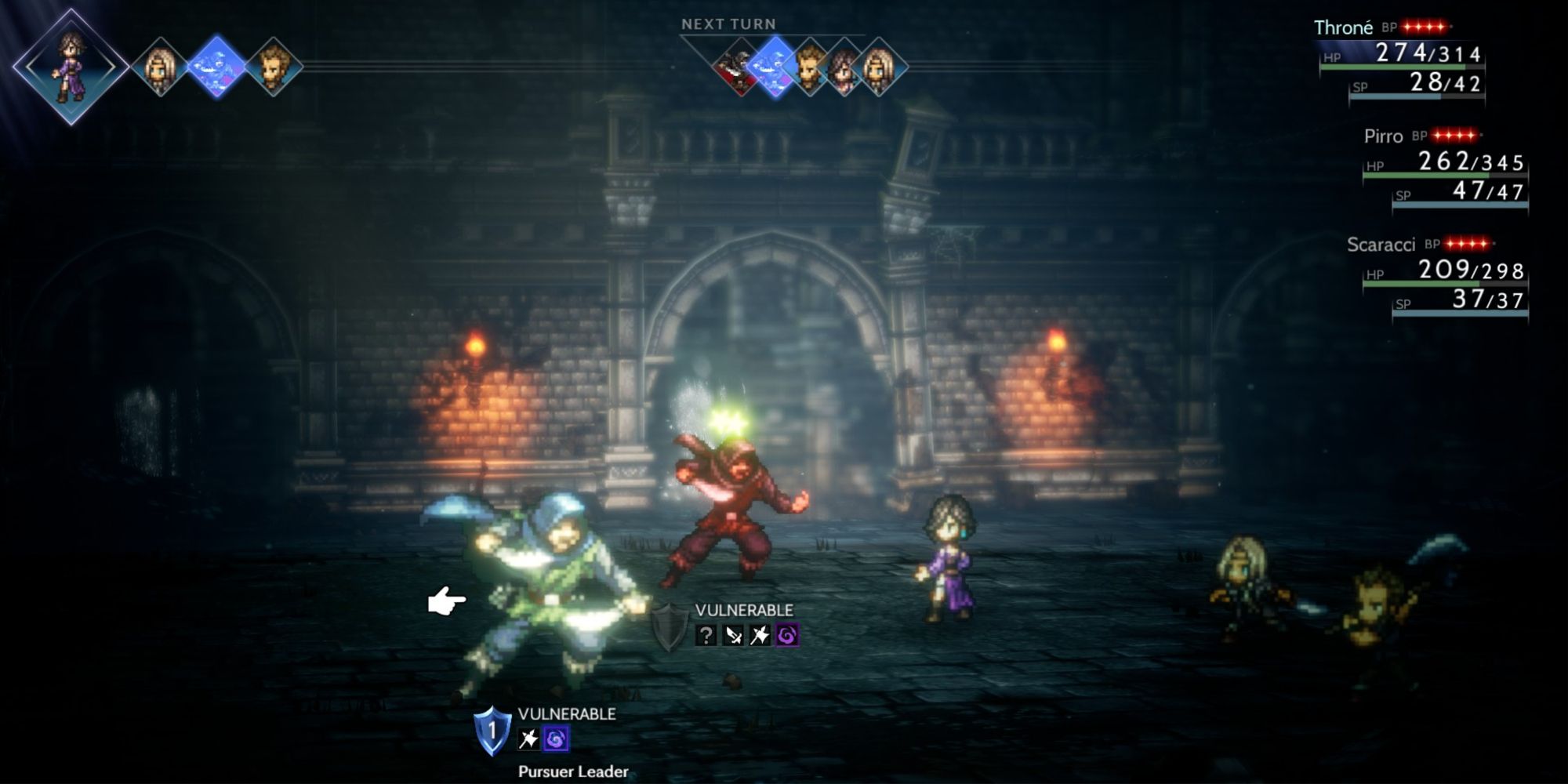 Octopath Traveler 2 - Pursuer Leader fight