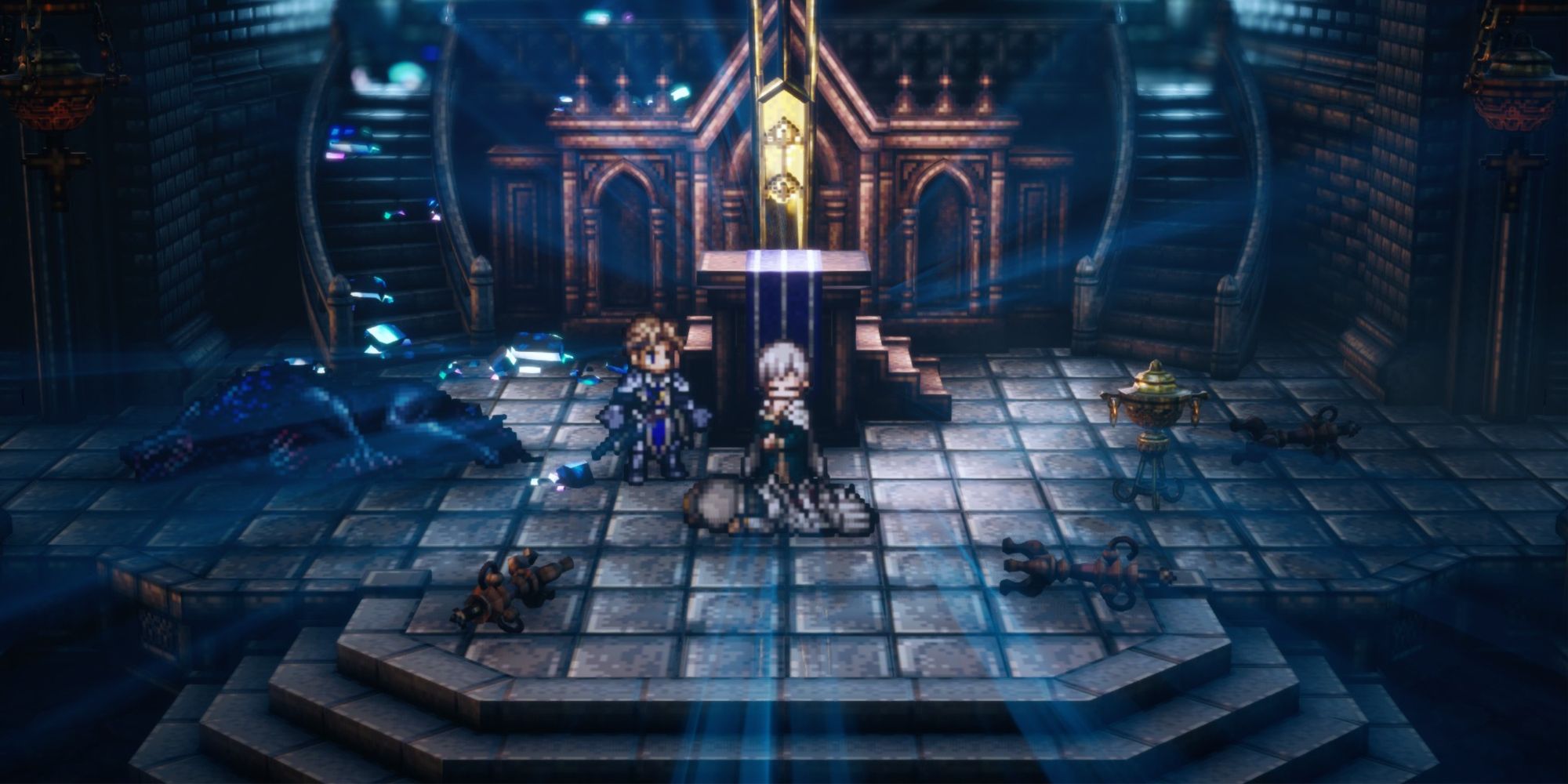Octopath Traveler 2 - Temenos Detective Mode in the Cathedral