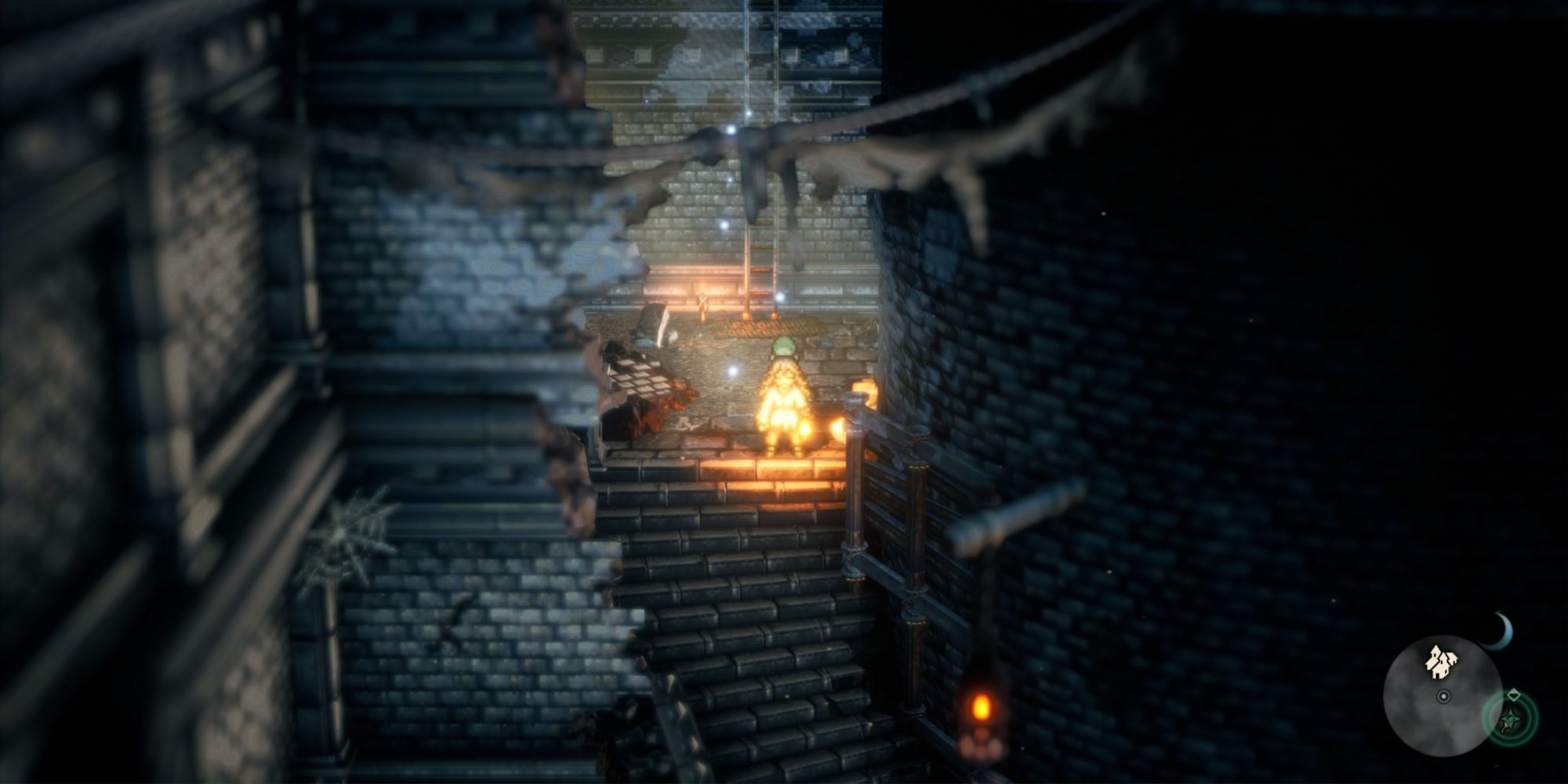 Octopath Traveler 2 - The underground passage beneath the prison