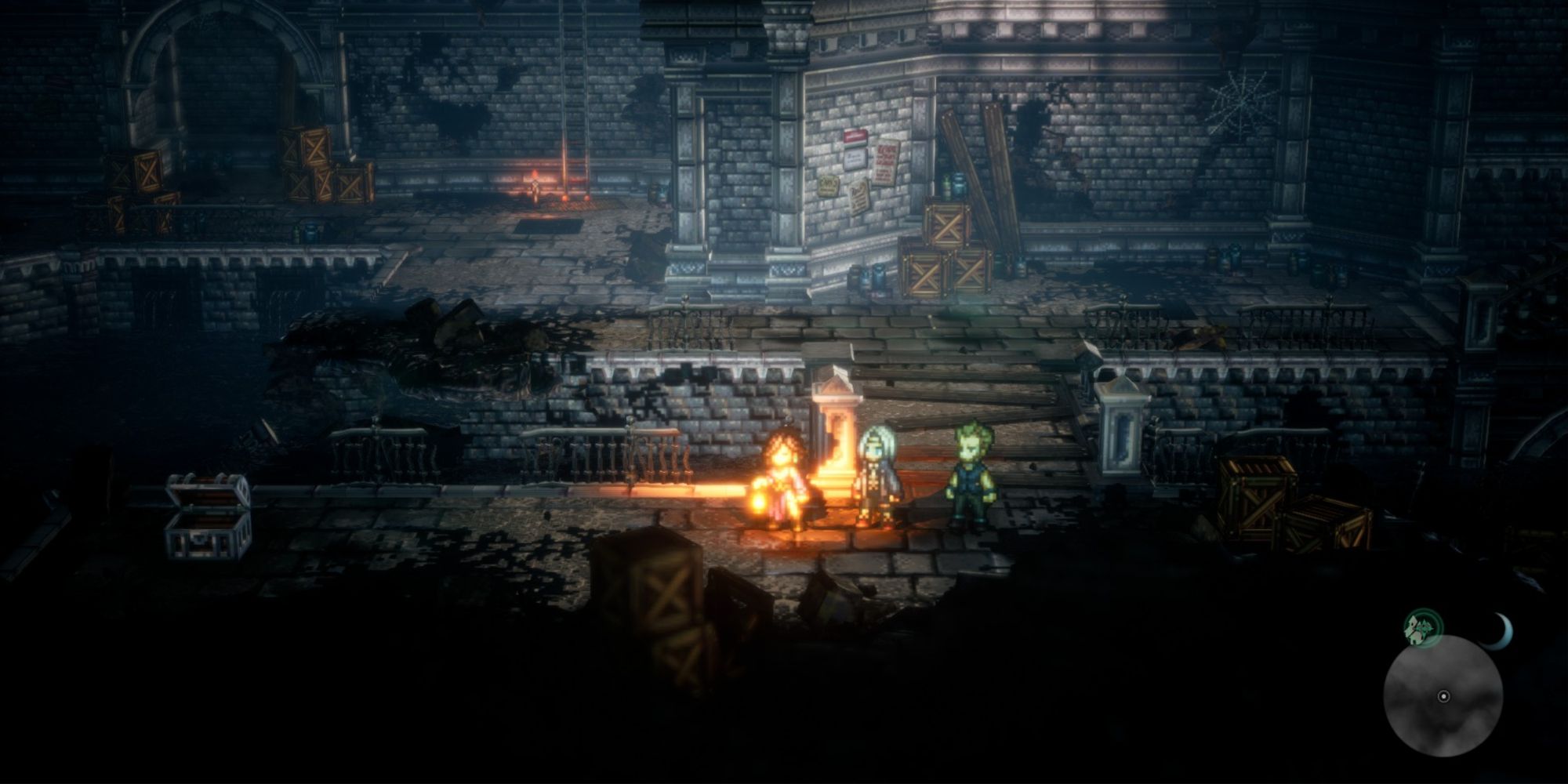 Octopath Traveler 2 - Underground Waterway beneath New Delsta