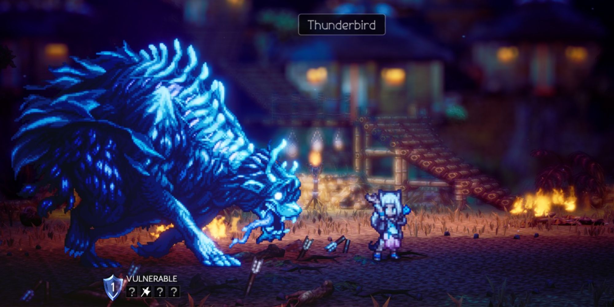 Octopath Traveler  2 - Using Thunderbird on the Dark Entity
