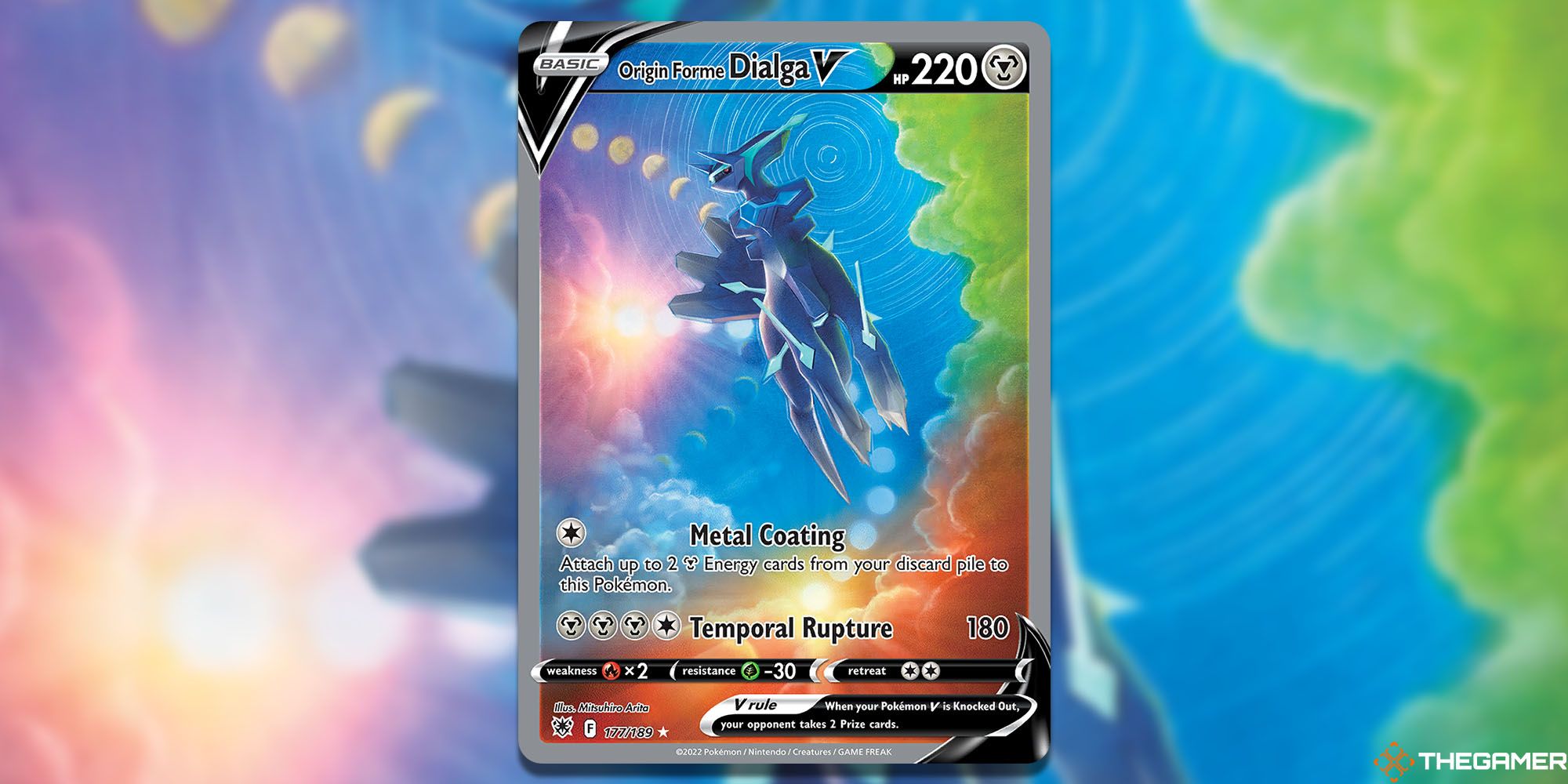 Origin Forme Dialga V (Astral Radiance #177) Pokemon TCG Card