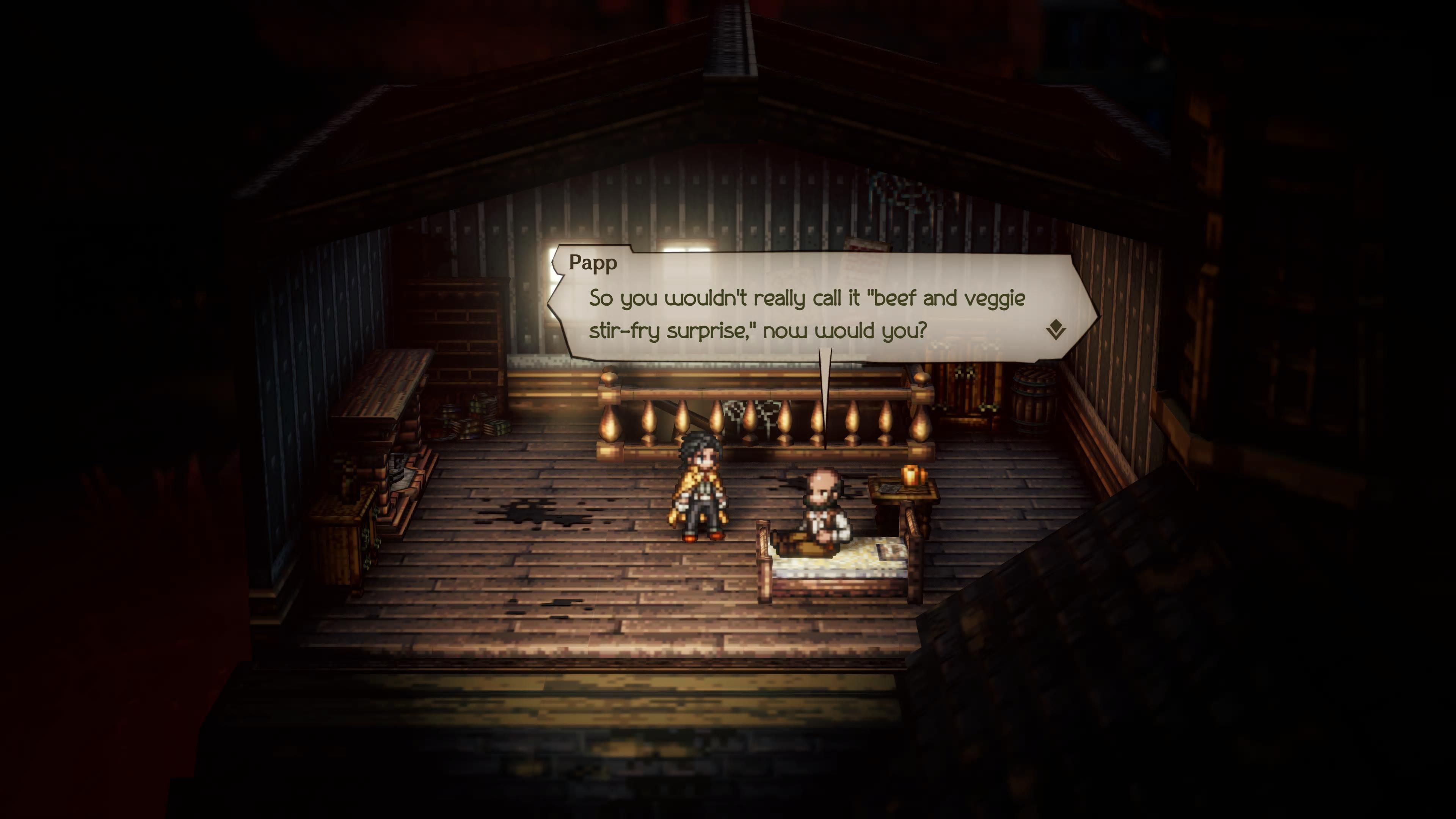 Partitio Octopath Traveler 2 Beef And Veggie Cowboy Bebop Joke
