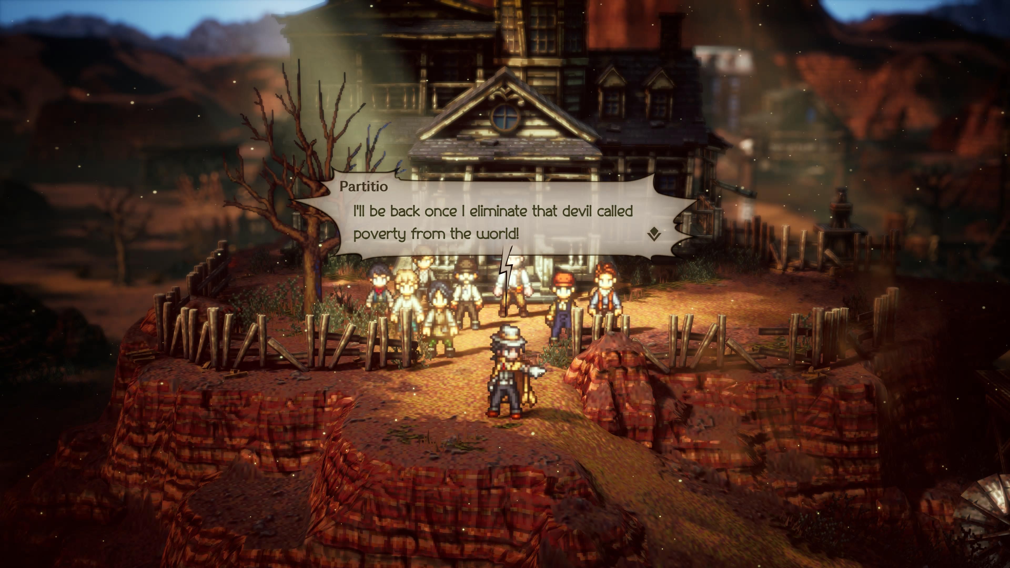 Partitio Octopath Traveler 2 Devil Called Poverty Scene