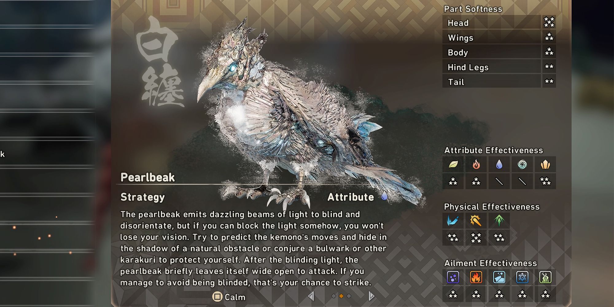 pearlbeak ecology page