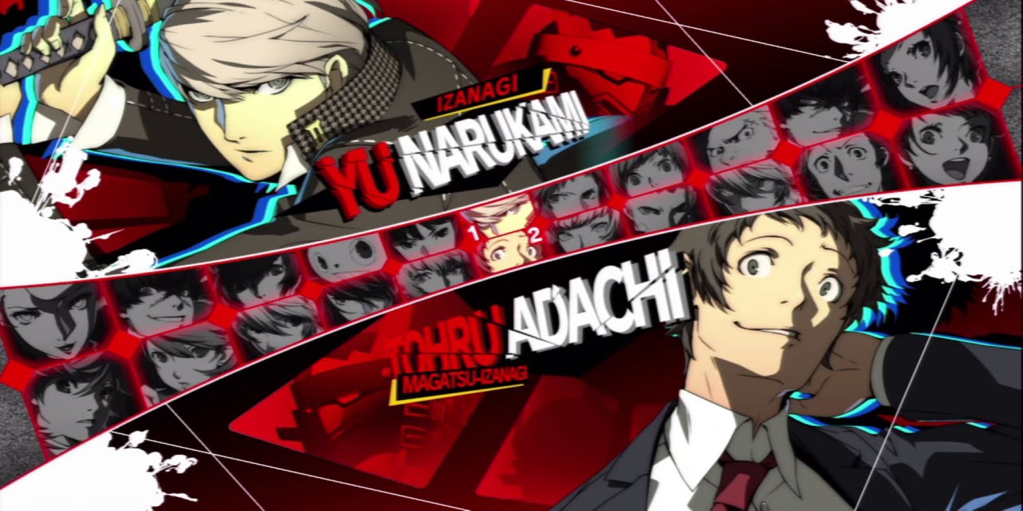 Persona 4 Arena character selection screen
