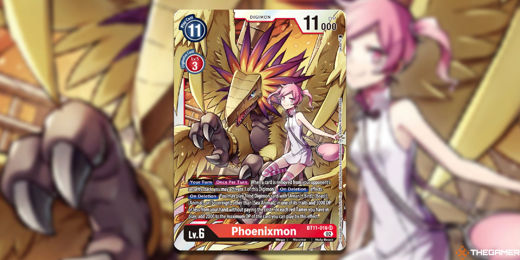 phoenixmon full card bt11 dimensional phase digimon card game
