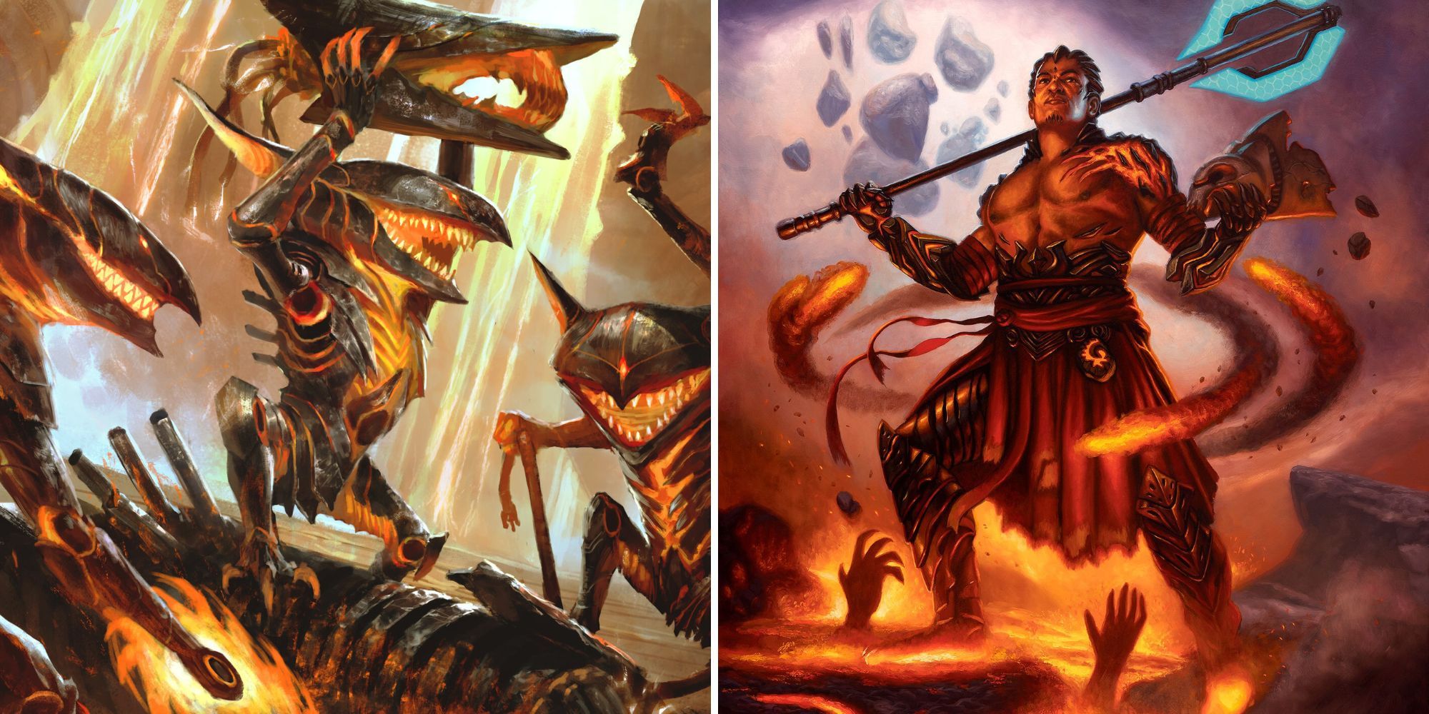 Phyrexian goblins against koth on volcano
