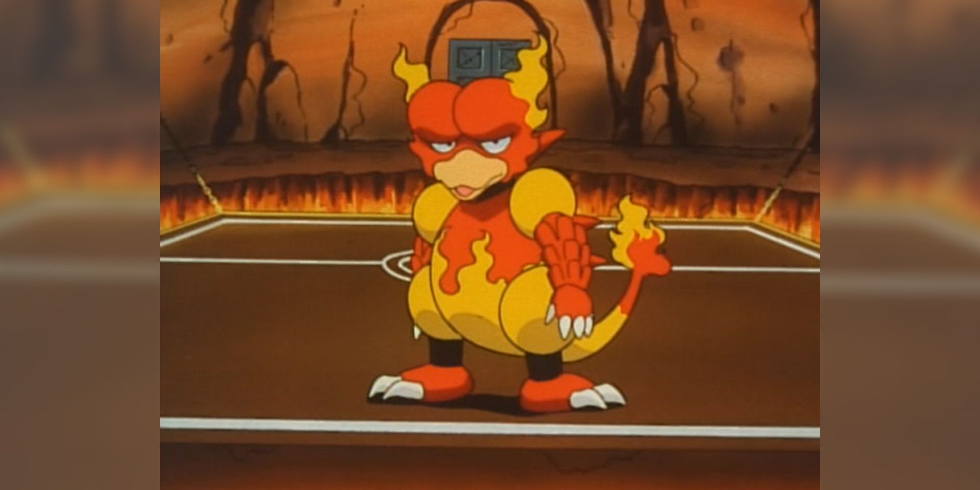 pokemon magmar standing and looking forward