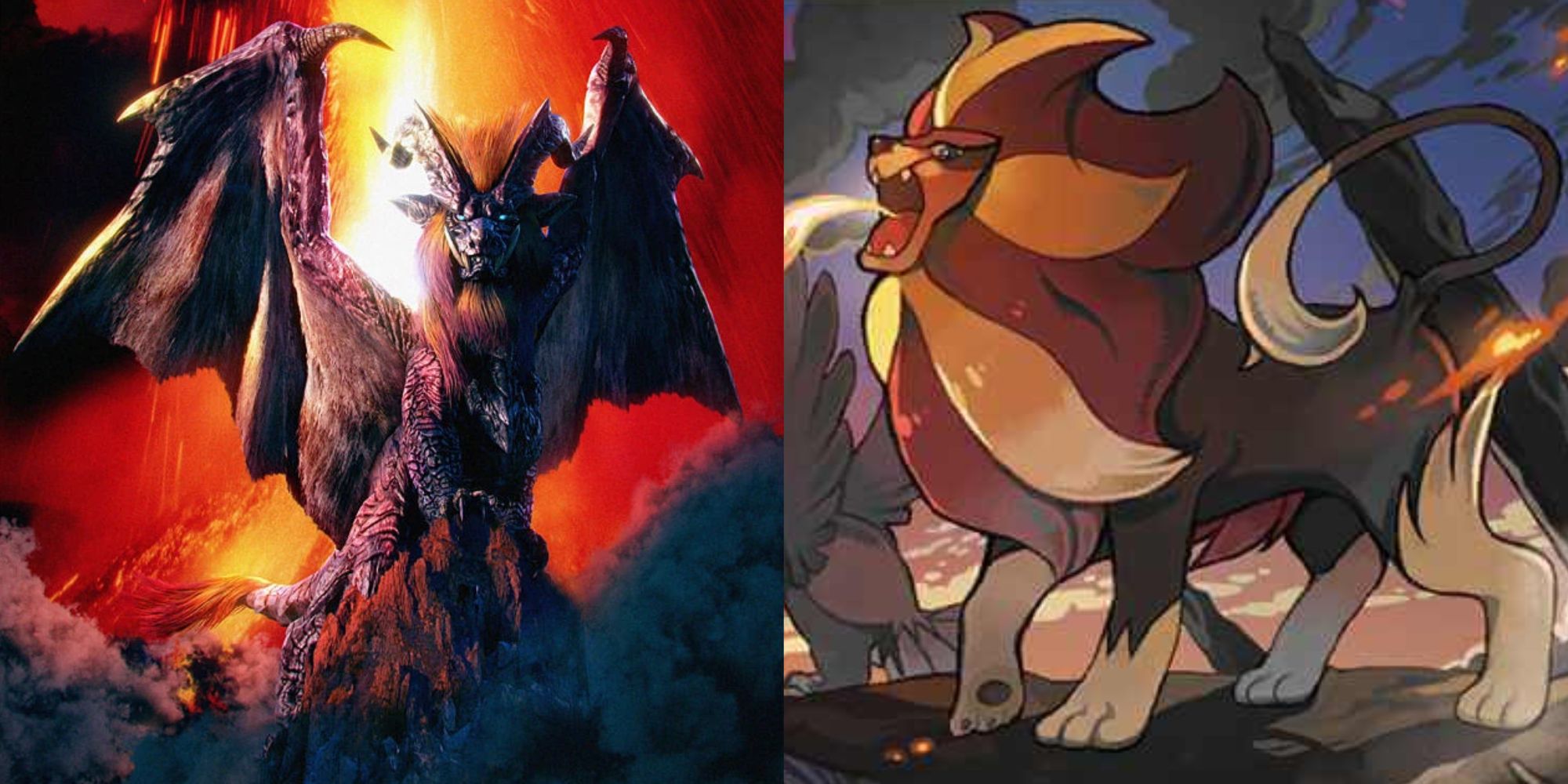 monster hunter teostra art and pyroard card art