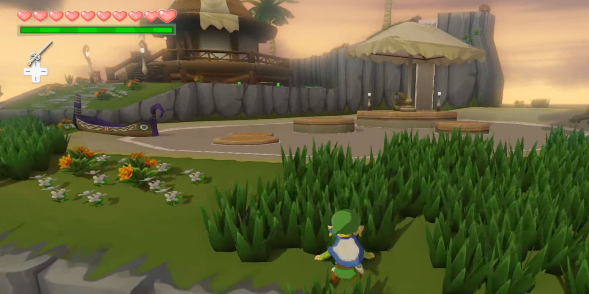 Private Oasis from The Legend of Zelda: Wind Waker Featuring Link