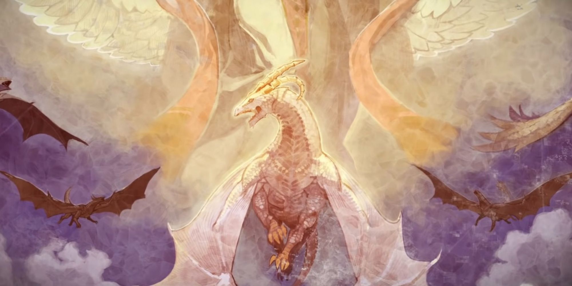 Fire Emblem Three Houses a mural depicting descendants of the progenitor god