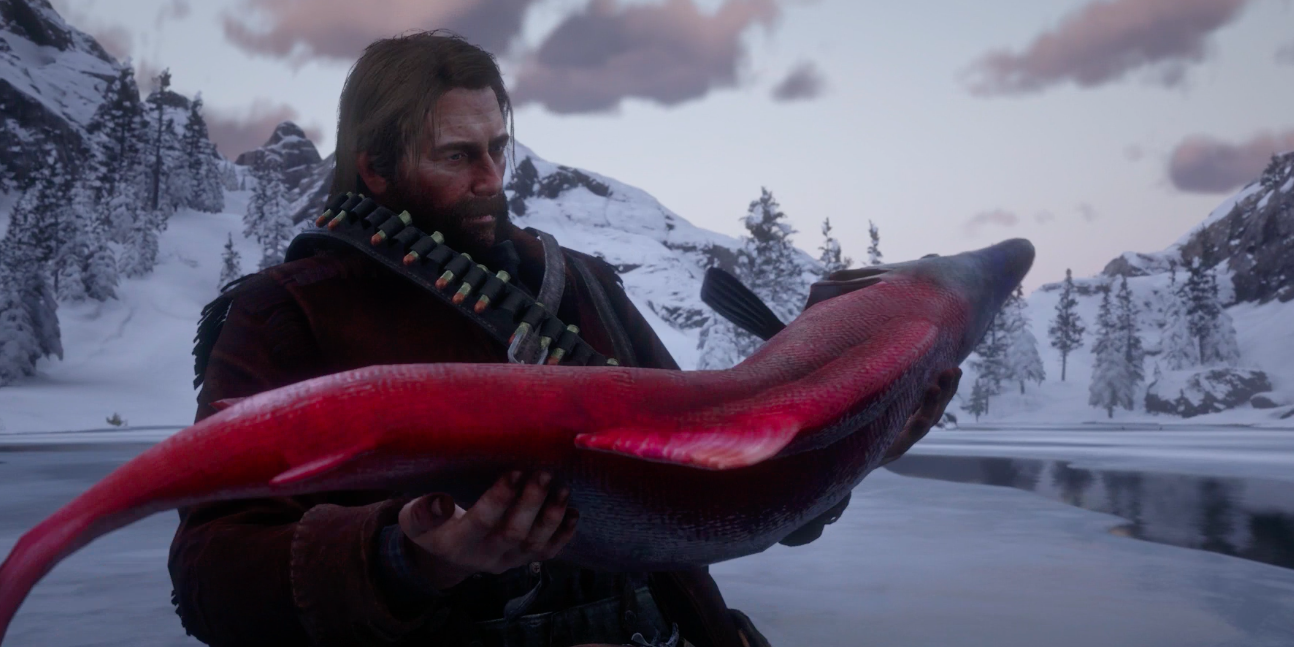 Red Dead Redemption 2 Arthur Fishing