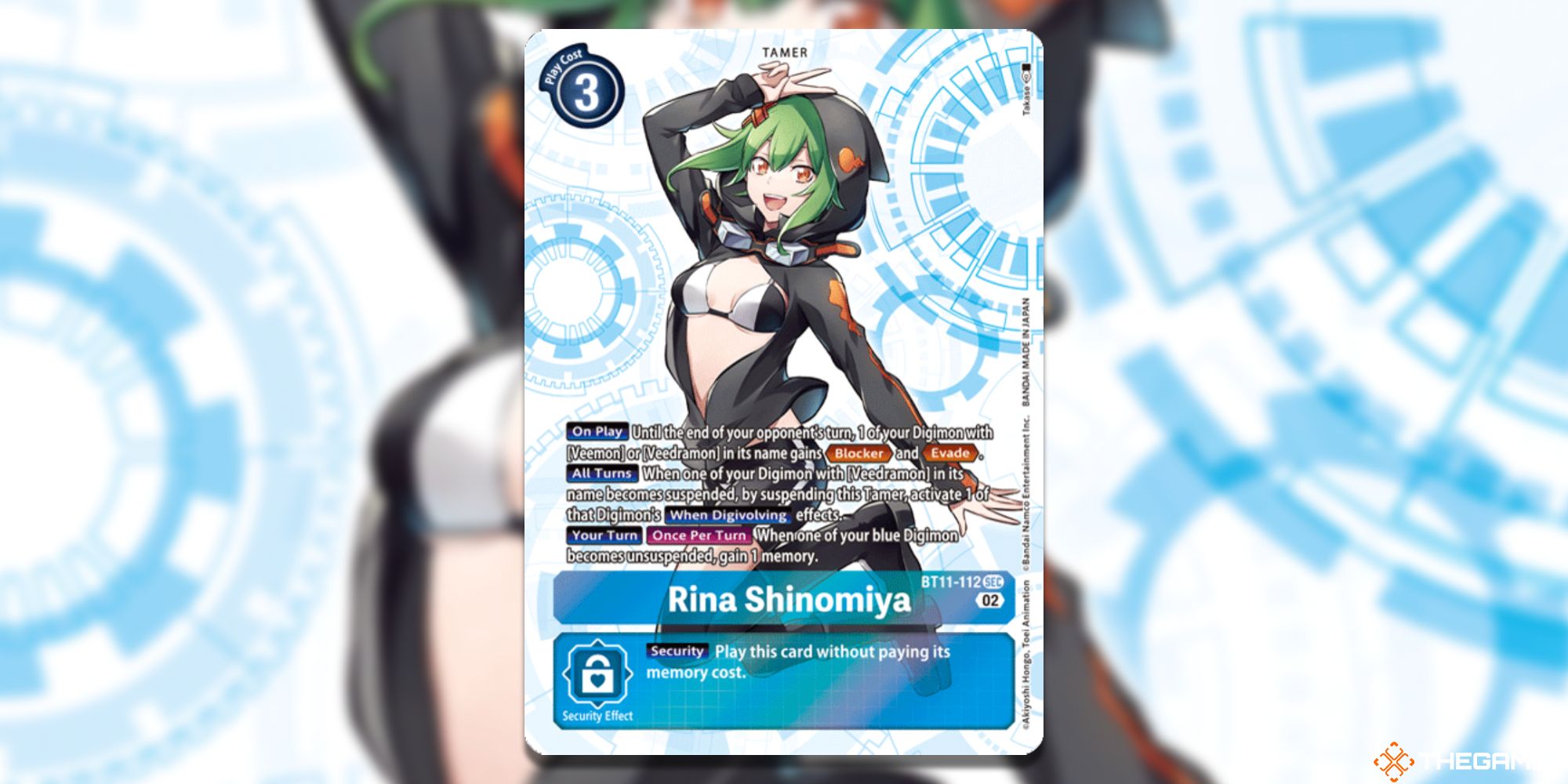 rina shinomiya full card bt11 dimensional phase digimon card game-1