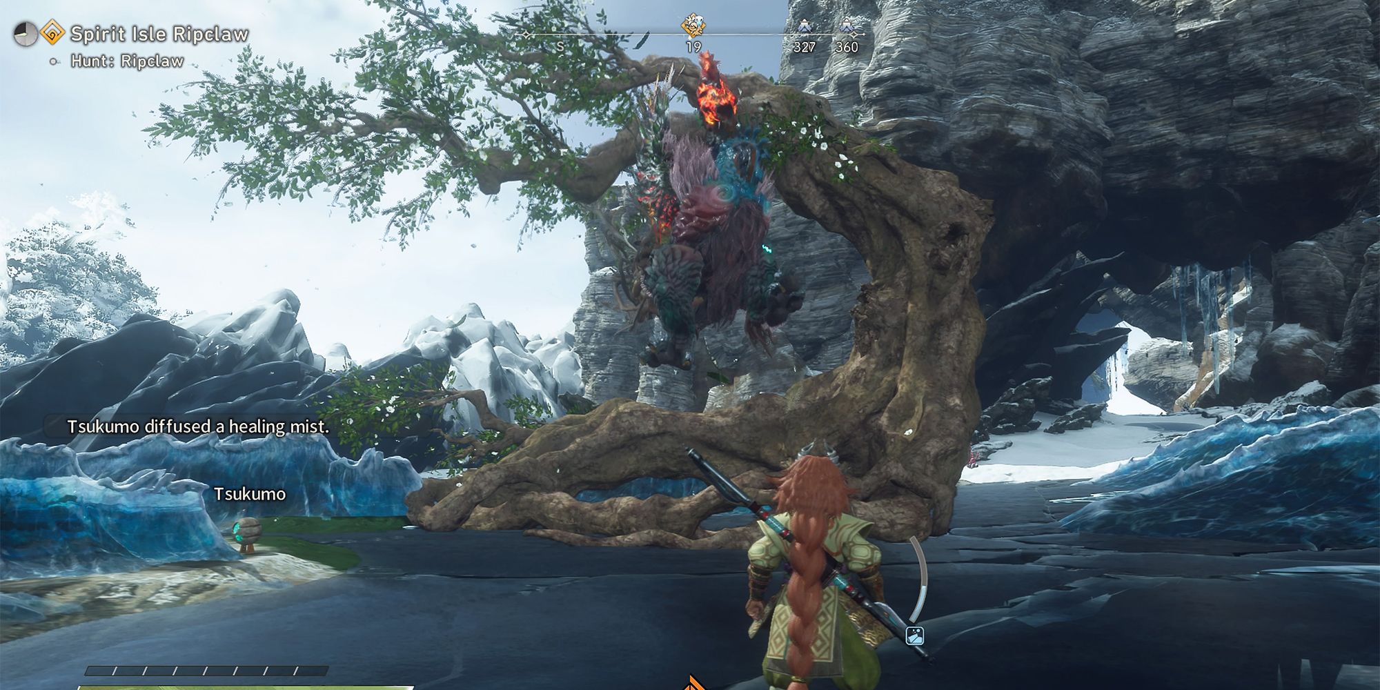 ripclaw enraged attack creating a tree and flying into the air