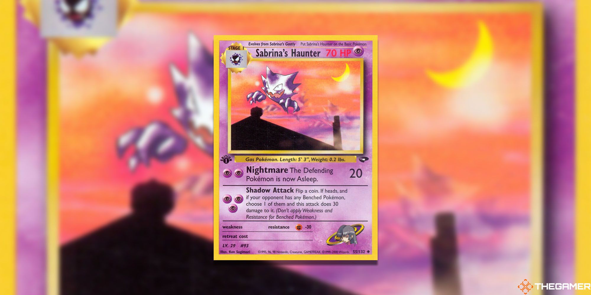 Sabrina’s Haunter (Gym Challenge #55) Pokemon TCG Card