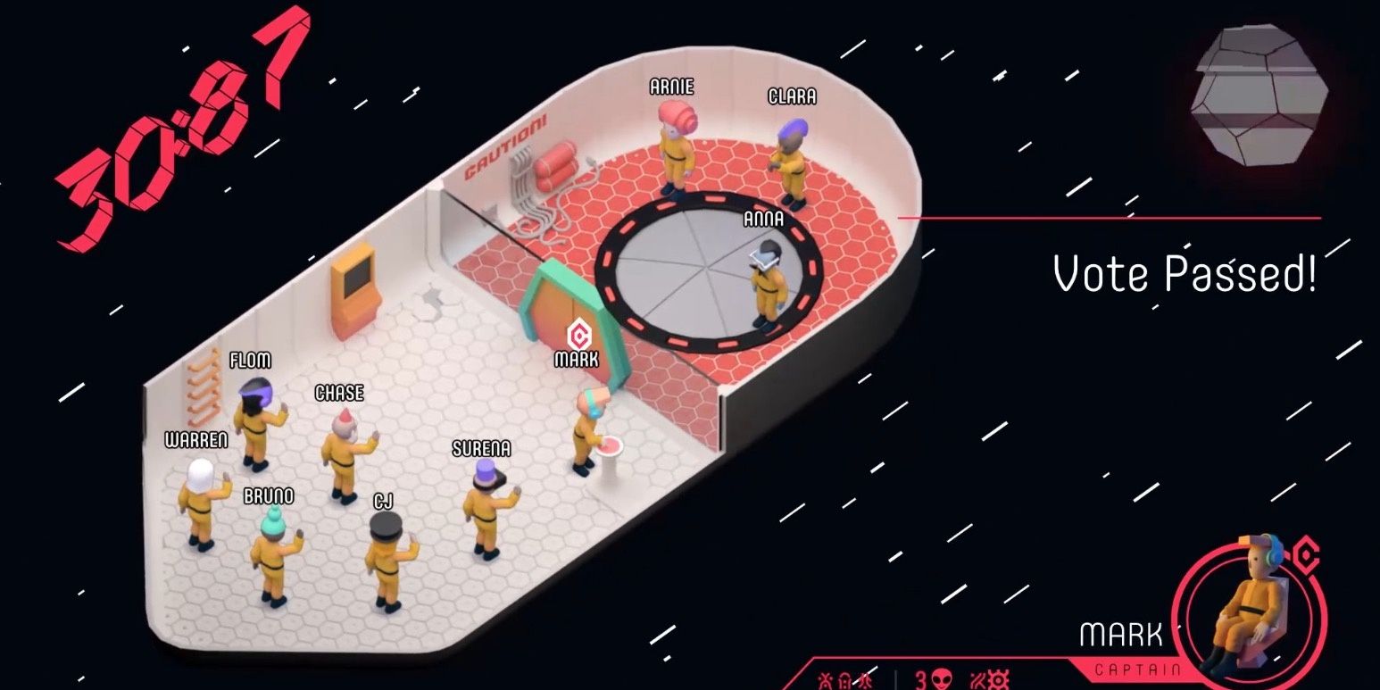 A vote passing to send enemies into outer space