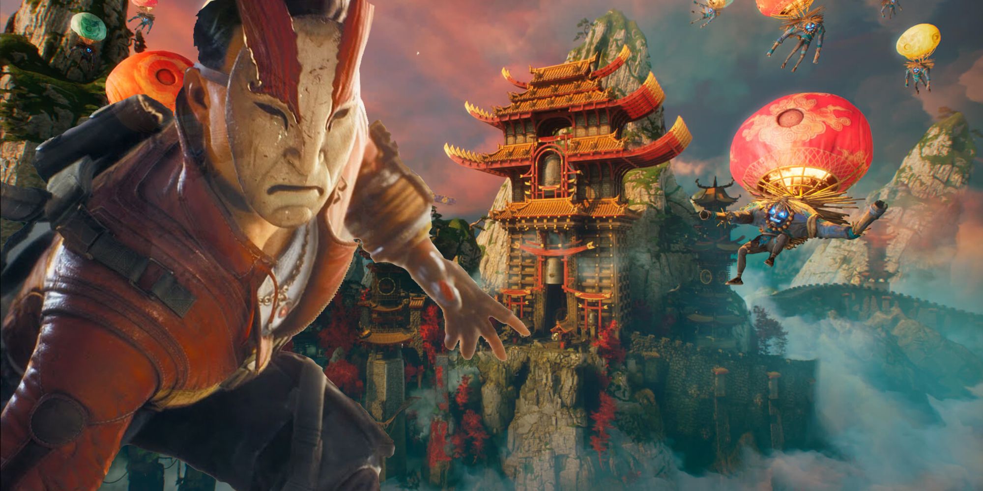 Shadow Warrior 3 Temple Background With Lo Wang