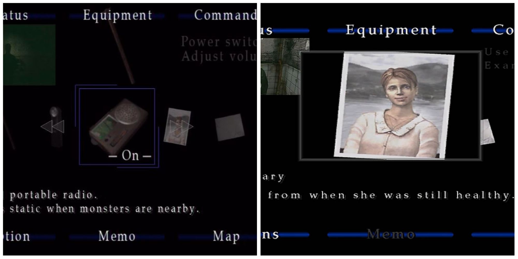 Silent Hill 2 - Inventory carosel and James' wife