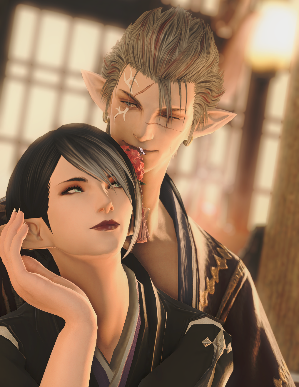 Skiggleisfine and KonoeKarou in Final Fantasy 14.