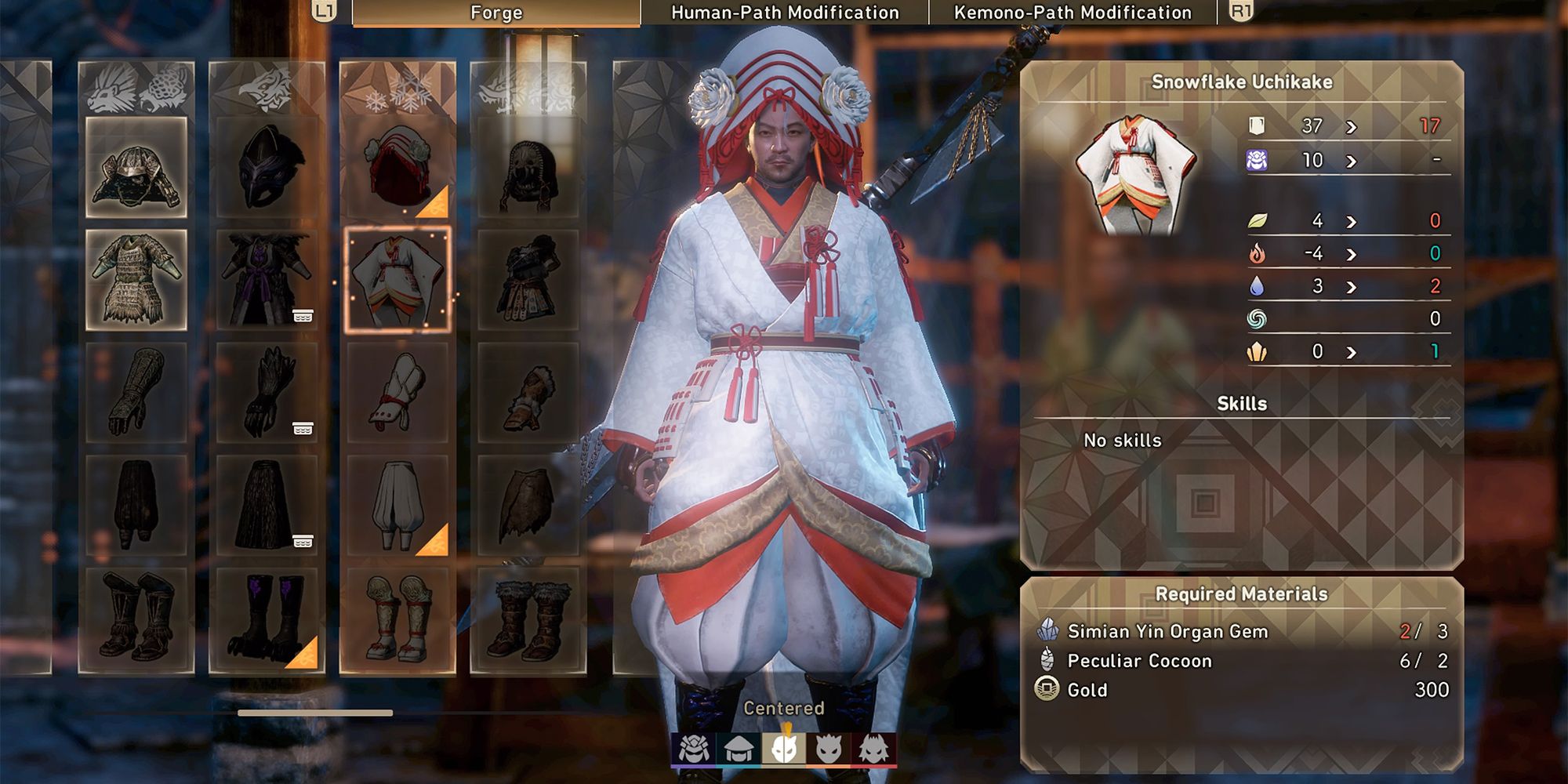 snowflake armor set