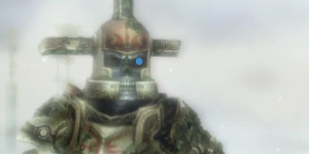 The skeletal Hero's Shade standing in the Twilight Princess video game