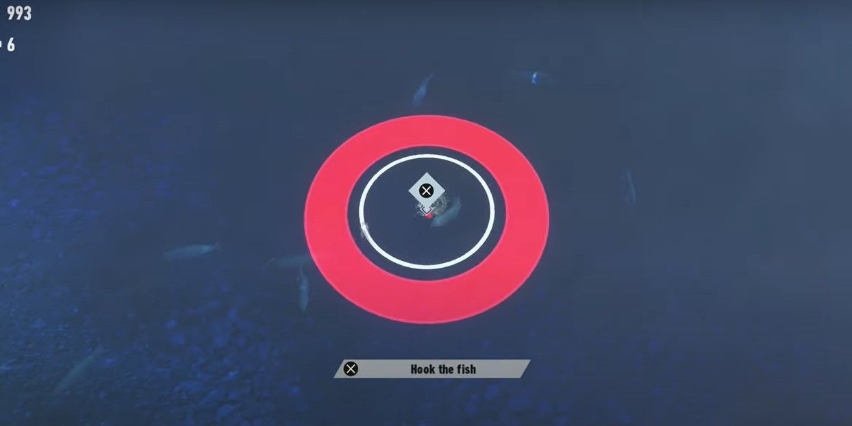 The red and white circles for fishing in Sonic Frontiers