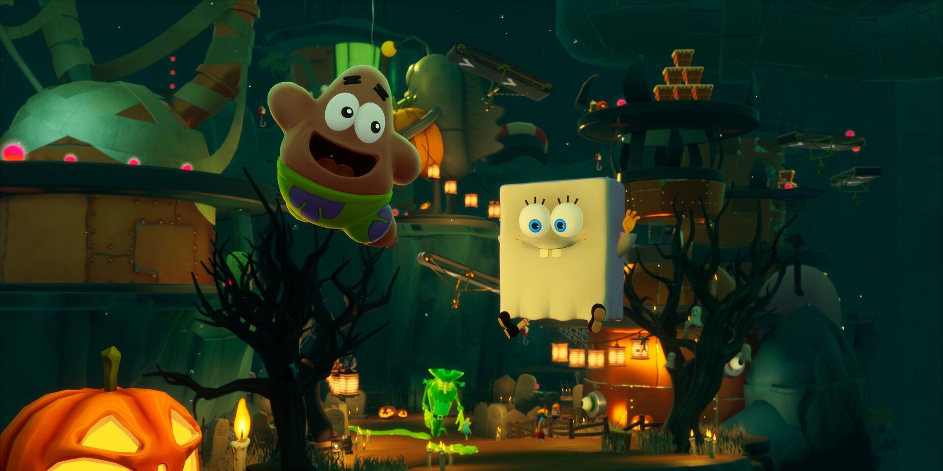 SpongeBob as a ghost in SpongeBob SquarePants: The Cosmic Shake