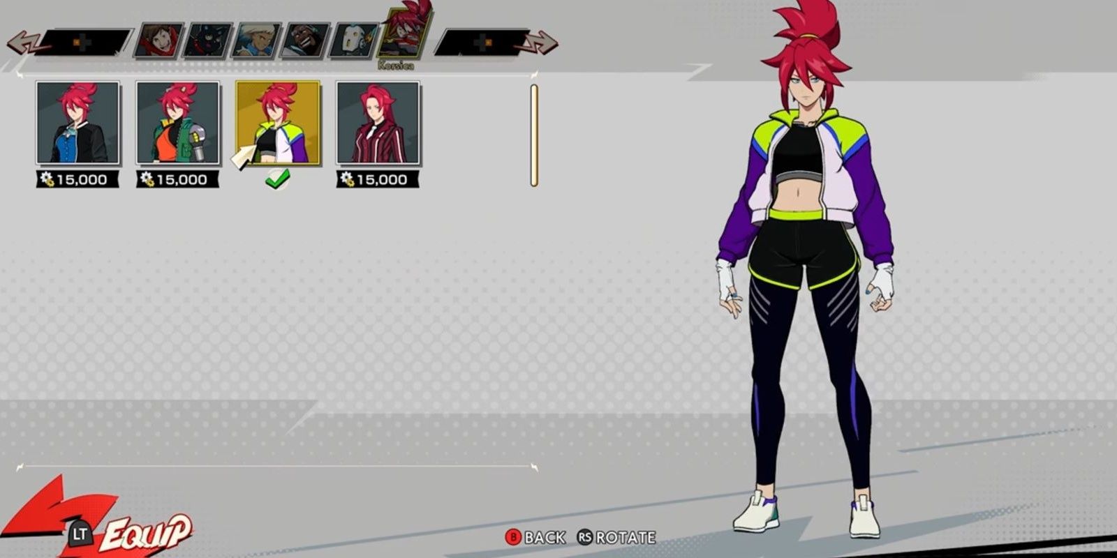 Korsica's Sporty outfit in Hi-Fi Rush