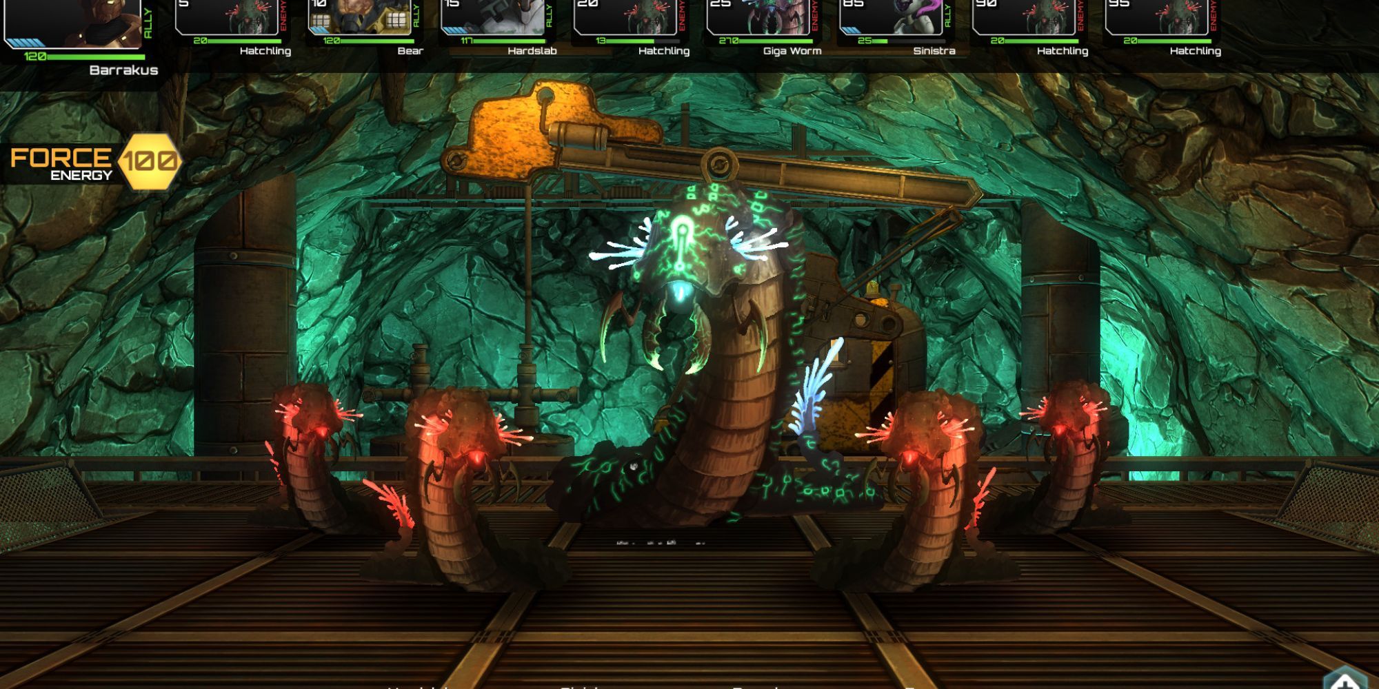starcrawler aliens in cave preparing for fight