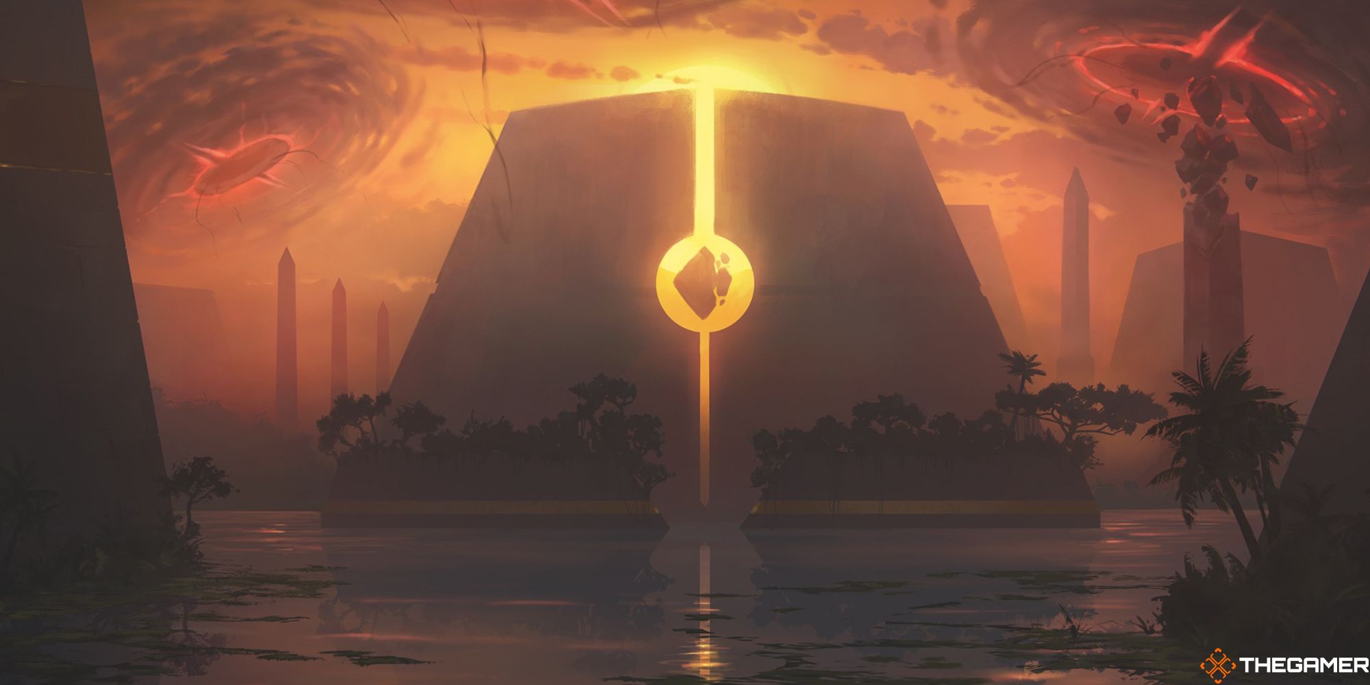 The Ancient Egypt-inspire Amonkhet being overrun by Phyrexians.