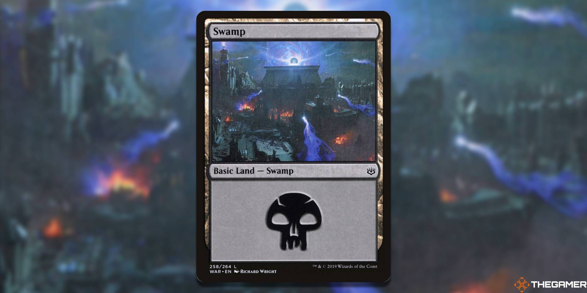 Swamp War of the Spark by Richard Wright, MTG land