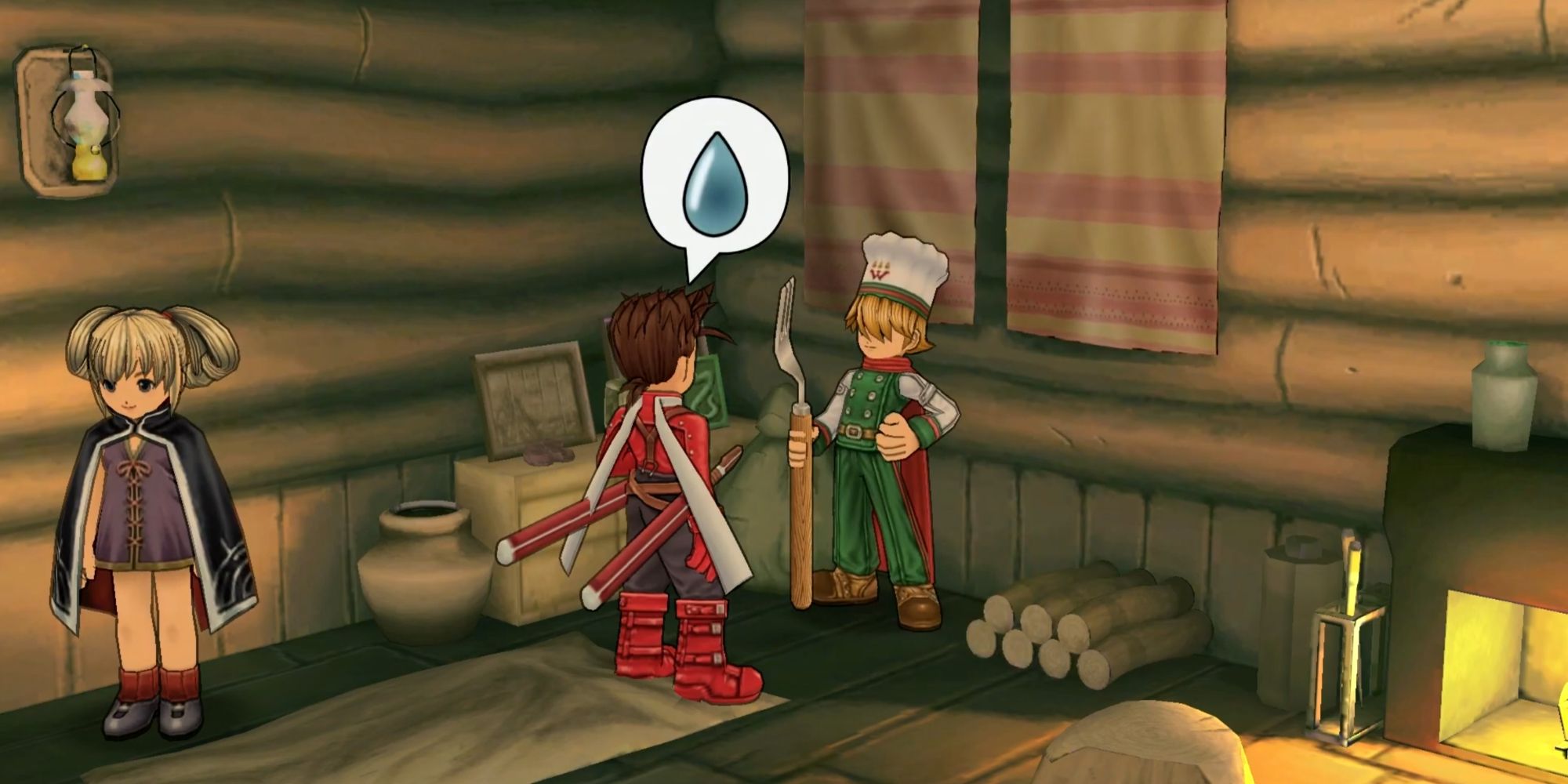 Lloyd discovering the Wonder Chef in Hima in Tales of Symphonia Remastered