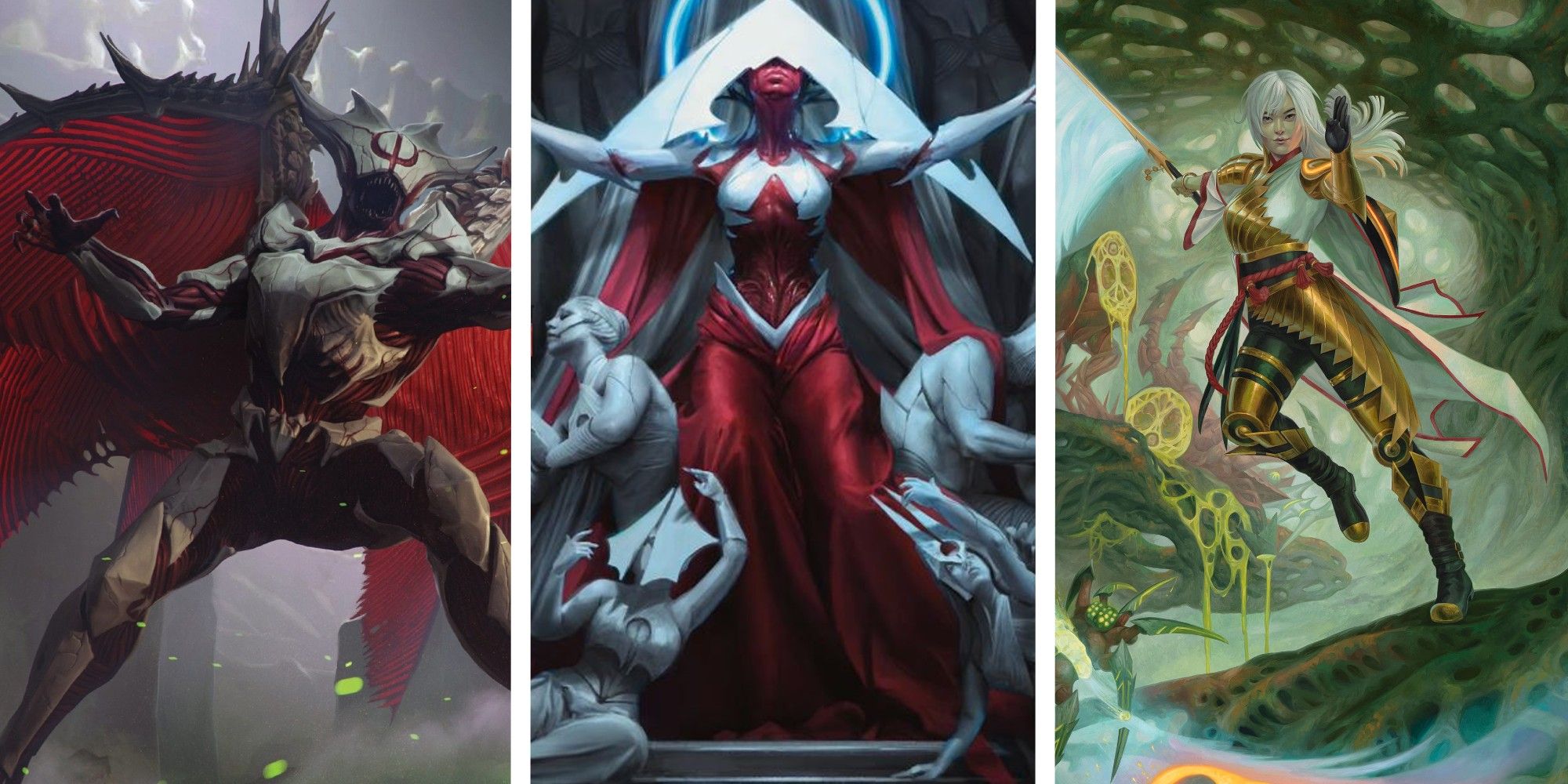 Magic: The Gathering – The 10 Best White Cards In Phyrexia: All Will Be One Art of Phyrexian Vindicator Elesh Norn Mother of Machines The Eternal Wanderer