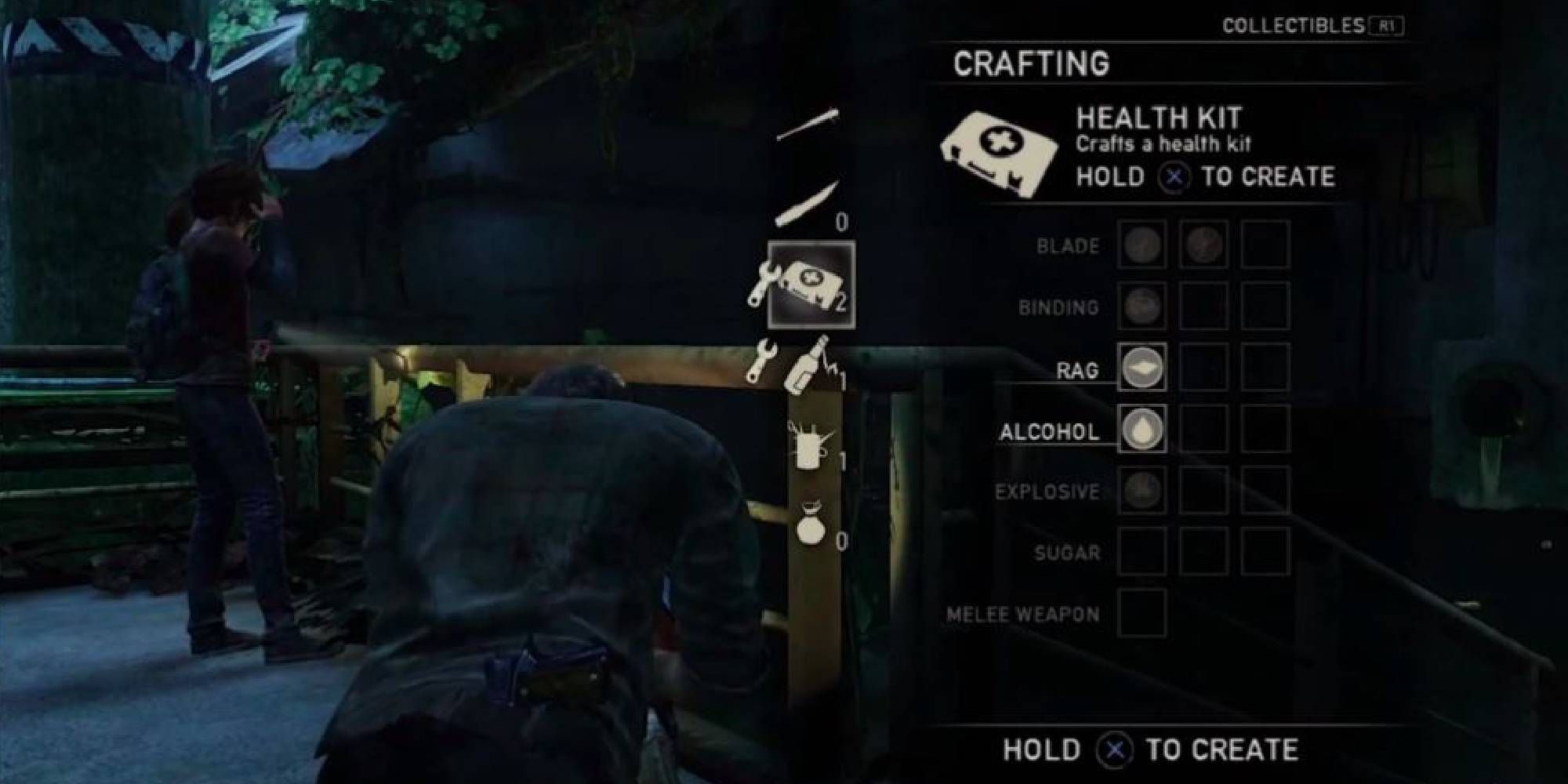 The Last of Us - Joel Crafting a medkit