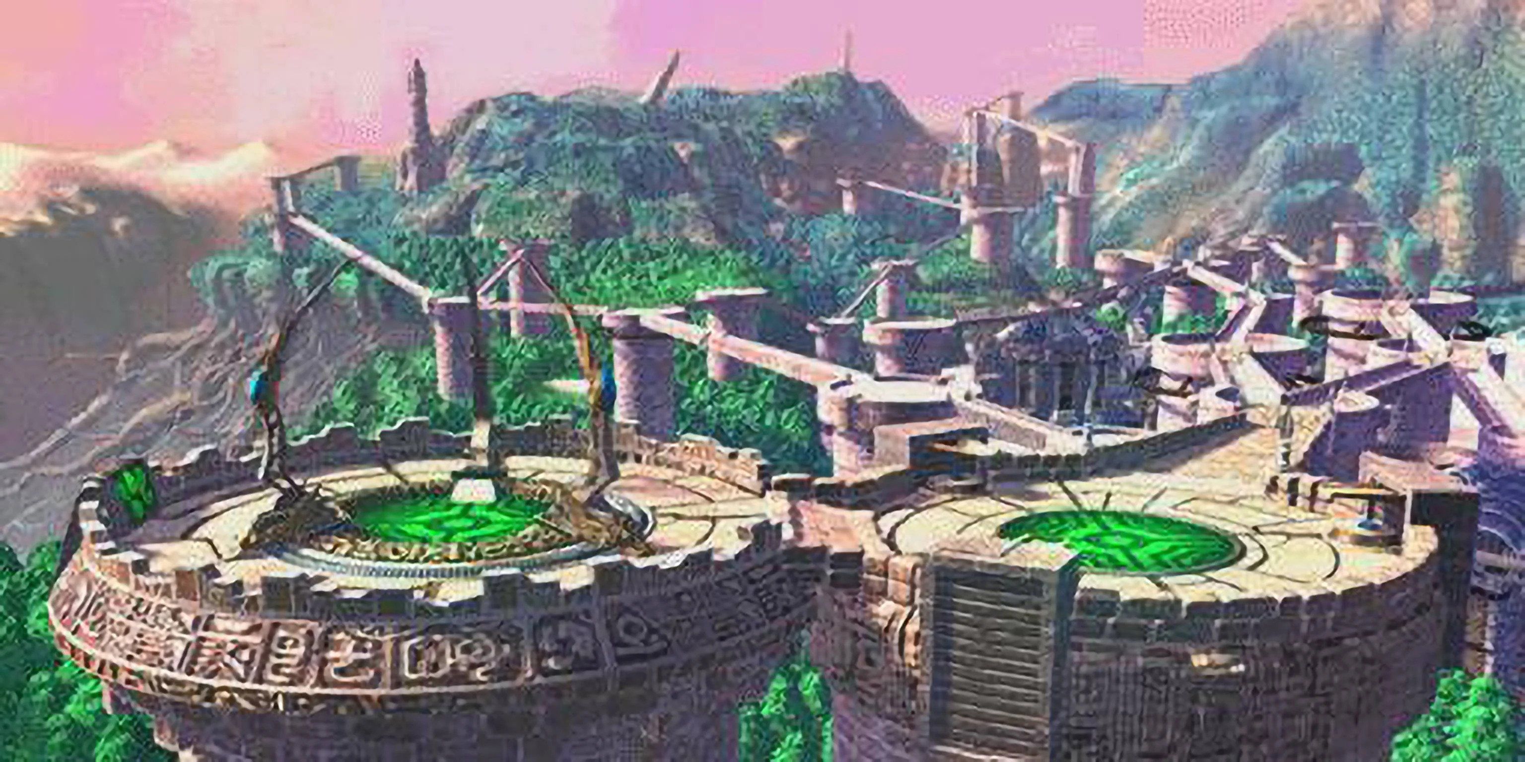 The Legend Of Dragoon Background With Many Weaving Paths