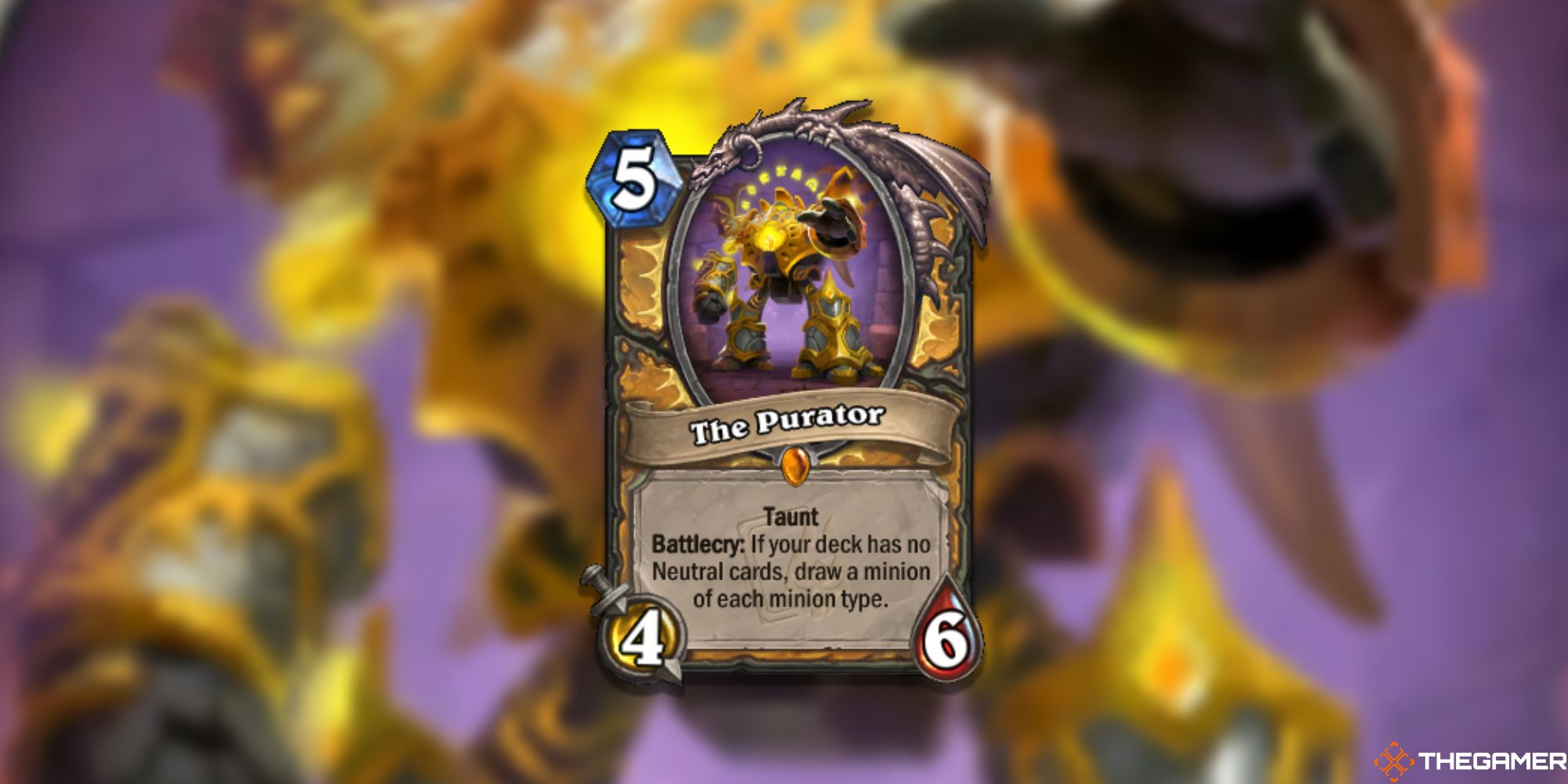 The Purator Hearthstone Card