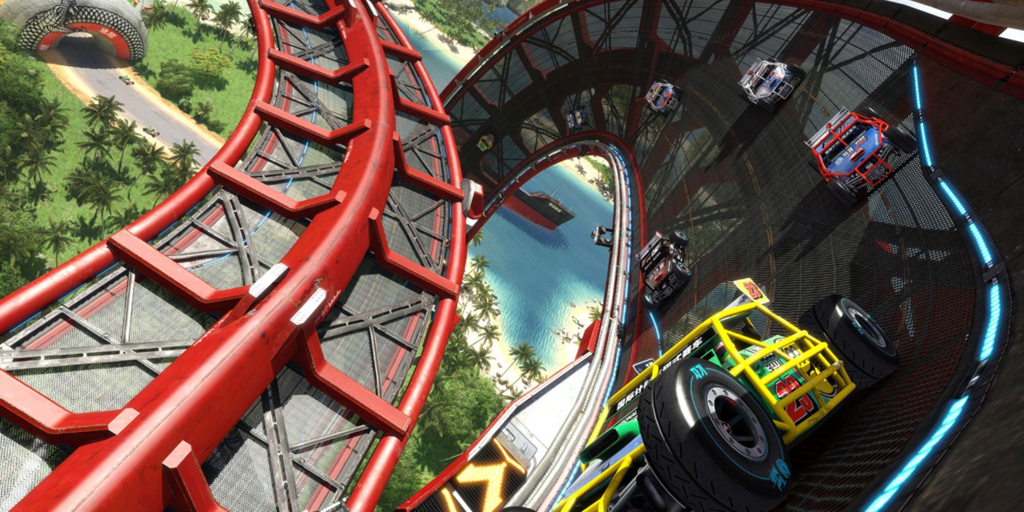 Trackmania Turbon Car Riding On Track