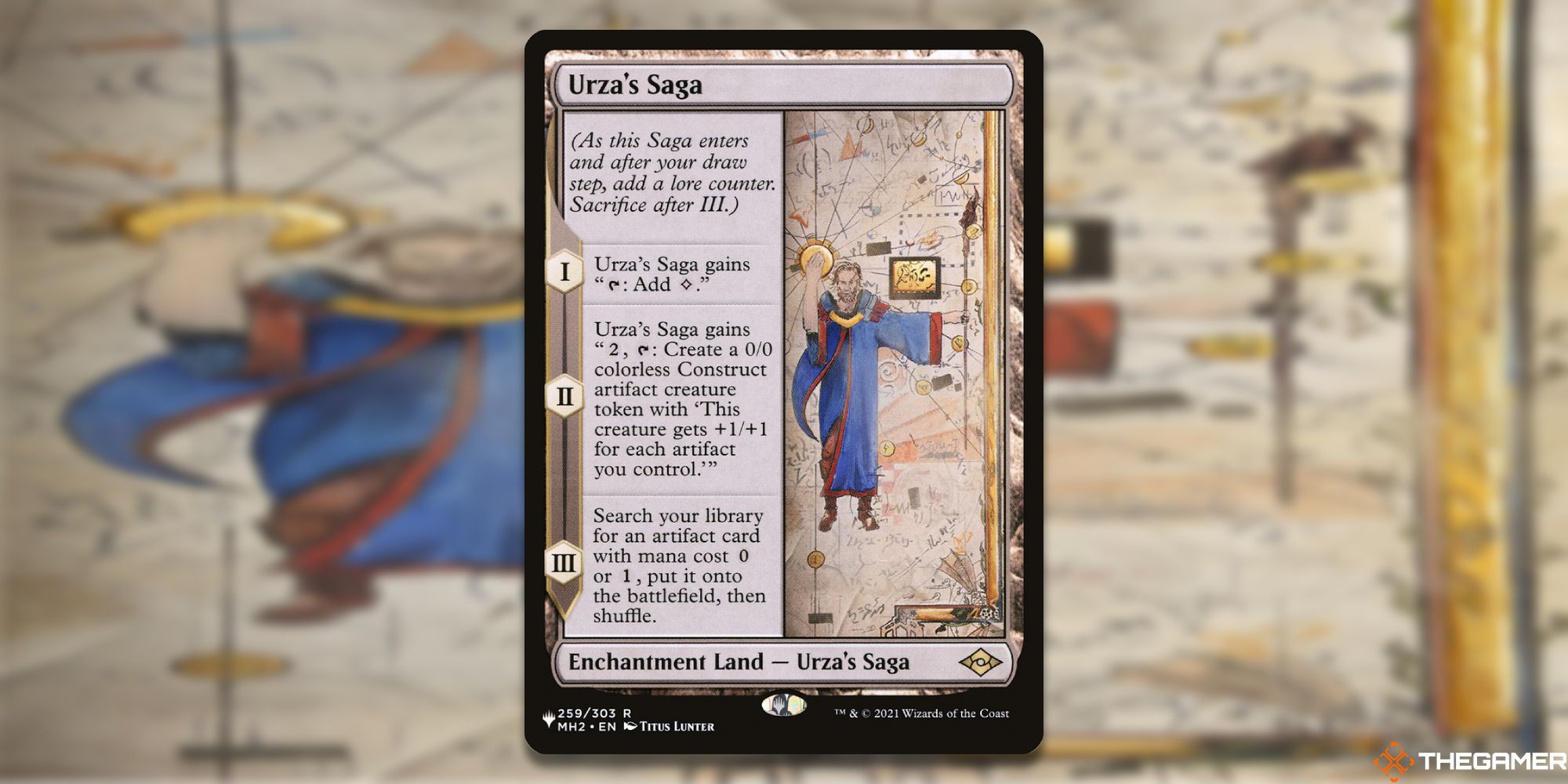  Image of the MTG: Urza's Saga card in Magic: The Gathering, with art by Titus Lunter