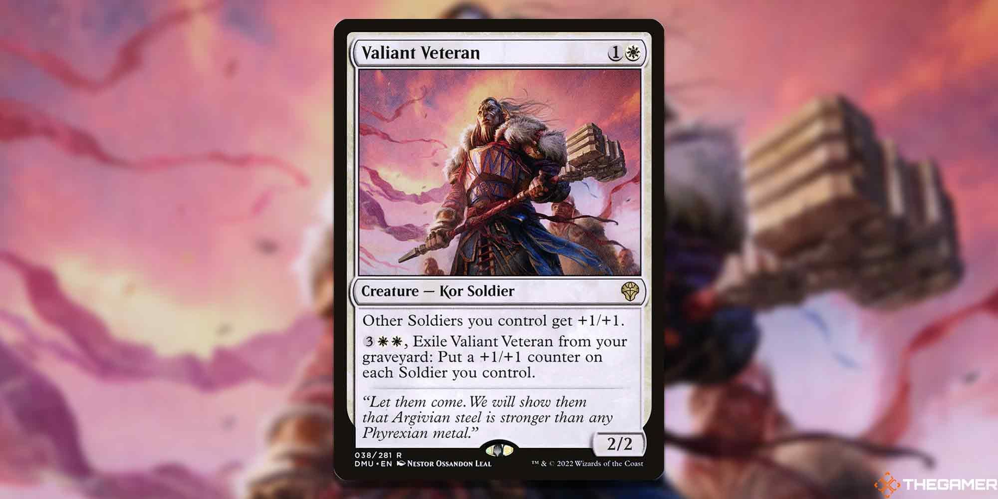 MTG: Valiant Veteran card