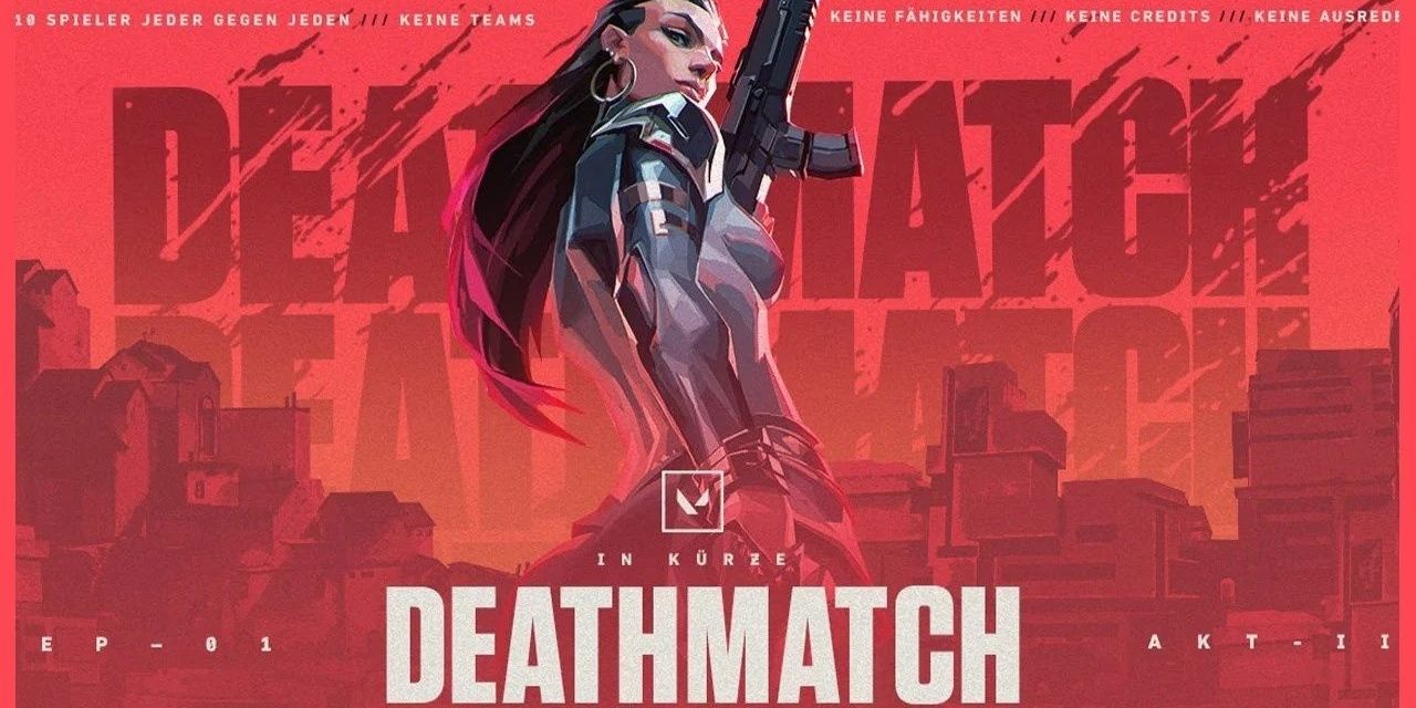 The poster for the Deathmatch mode, featuring Reyna.